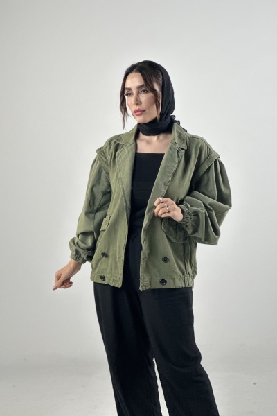 کت کتان یقه آرشال