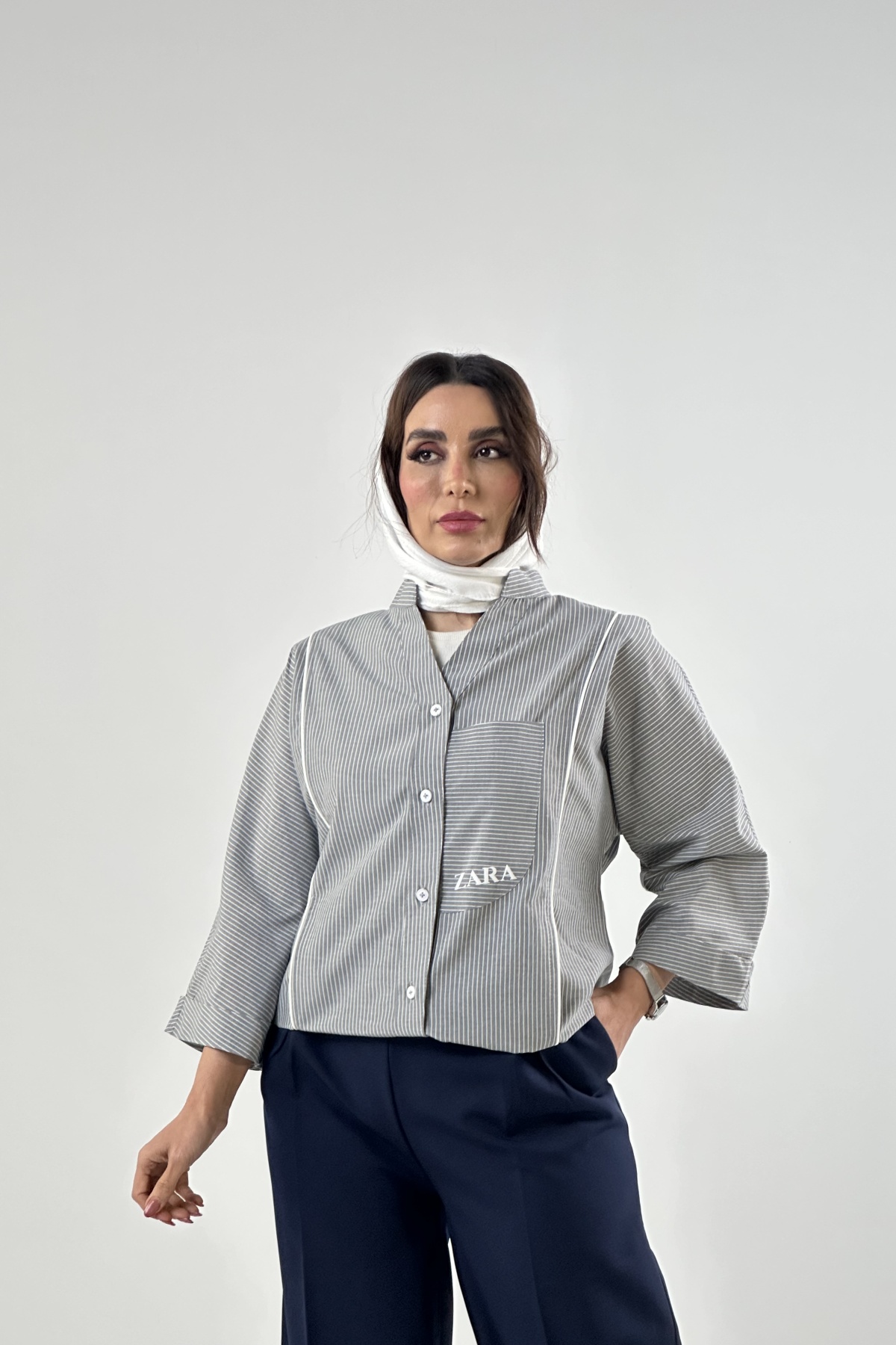 شومیز یقه دیپلمات