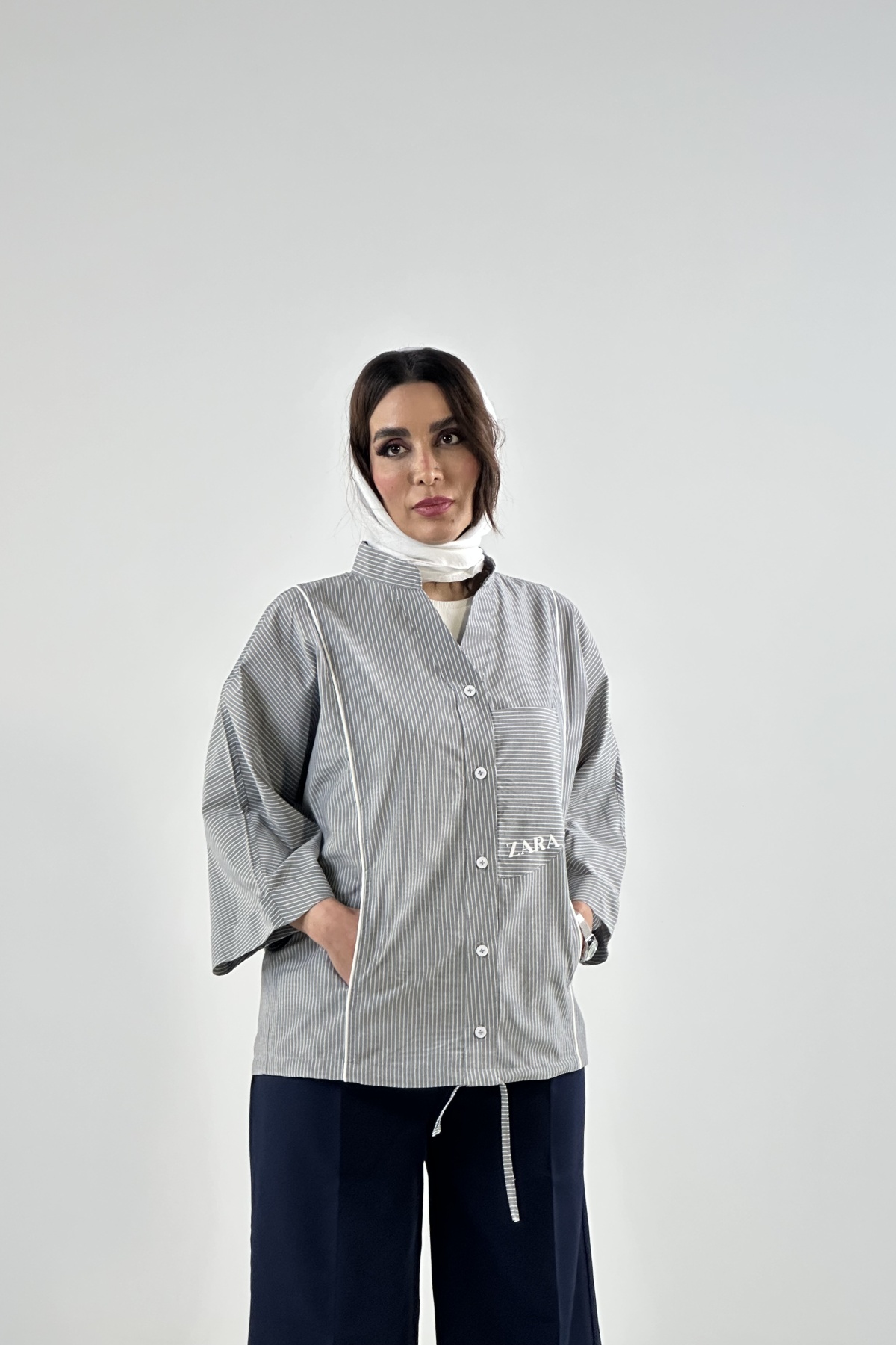 شومیز یقه دیپلمات