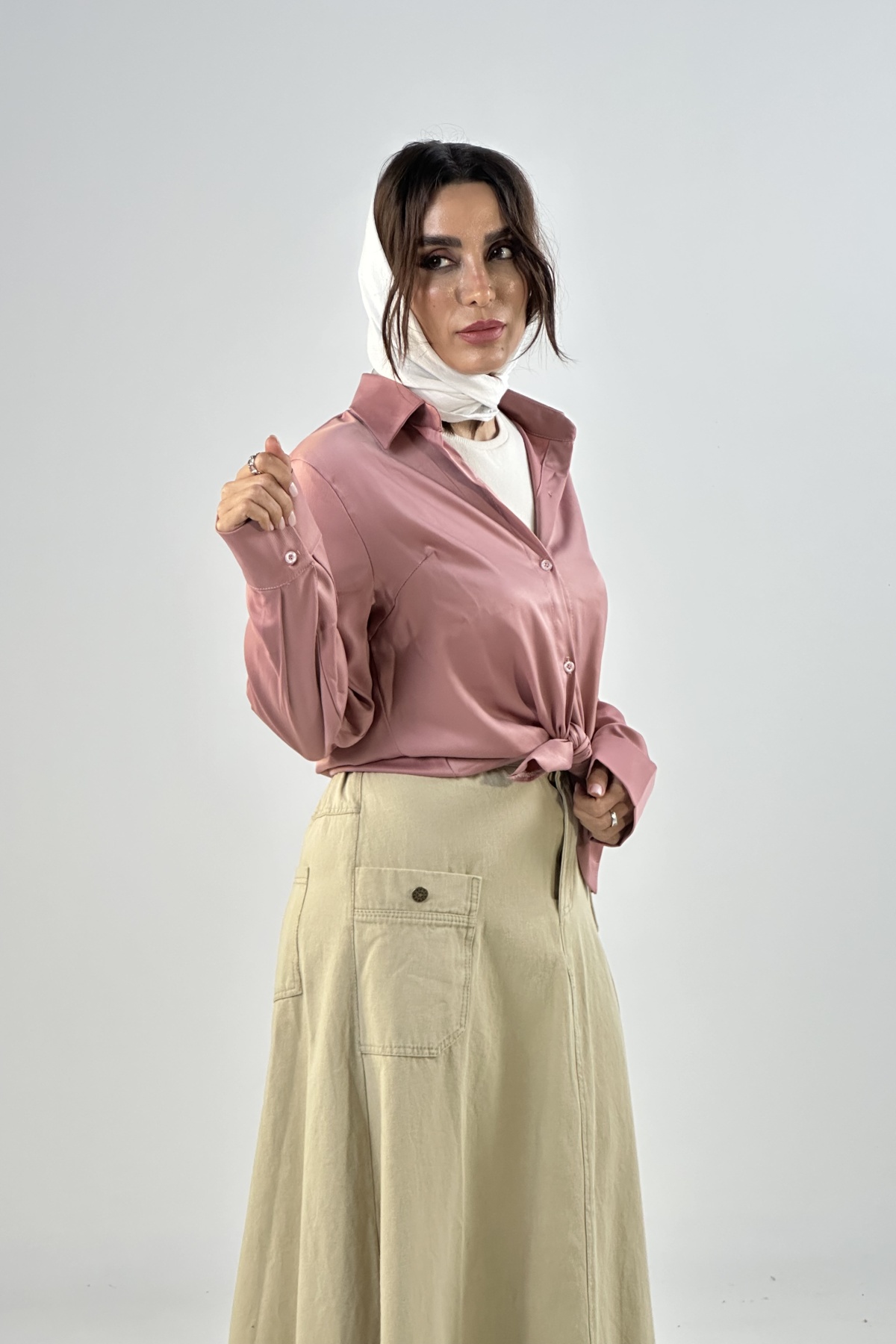 شومیز ساتن زارا   (6162)