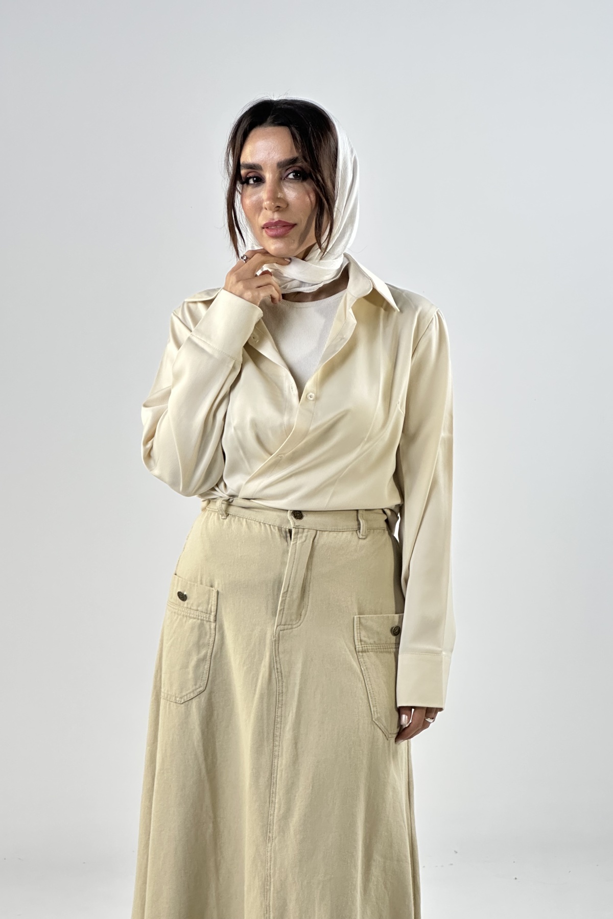 شومیز ساتن زارا   (6162)