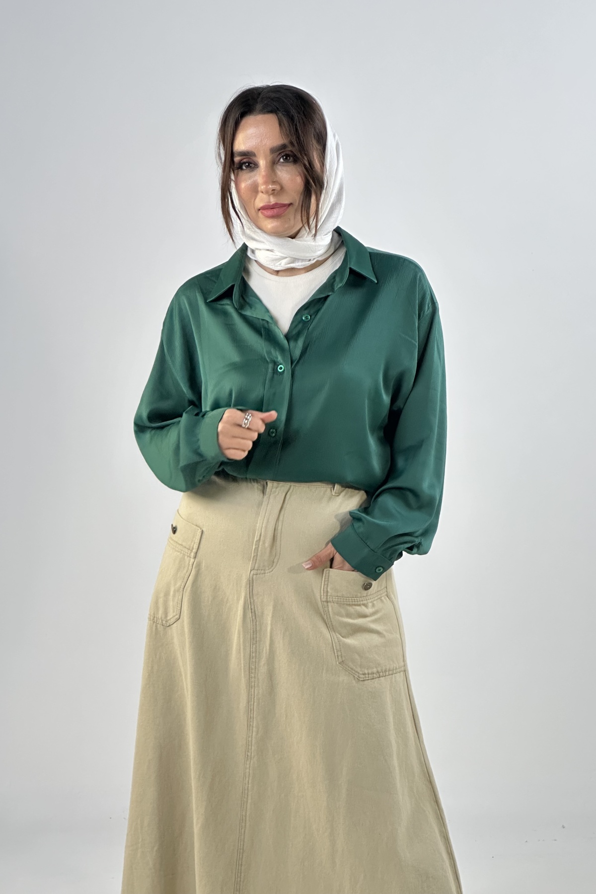 شومیز ساتن زارا   (6162)