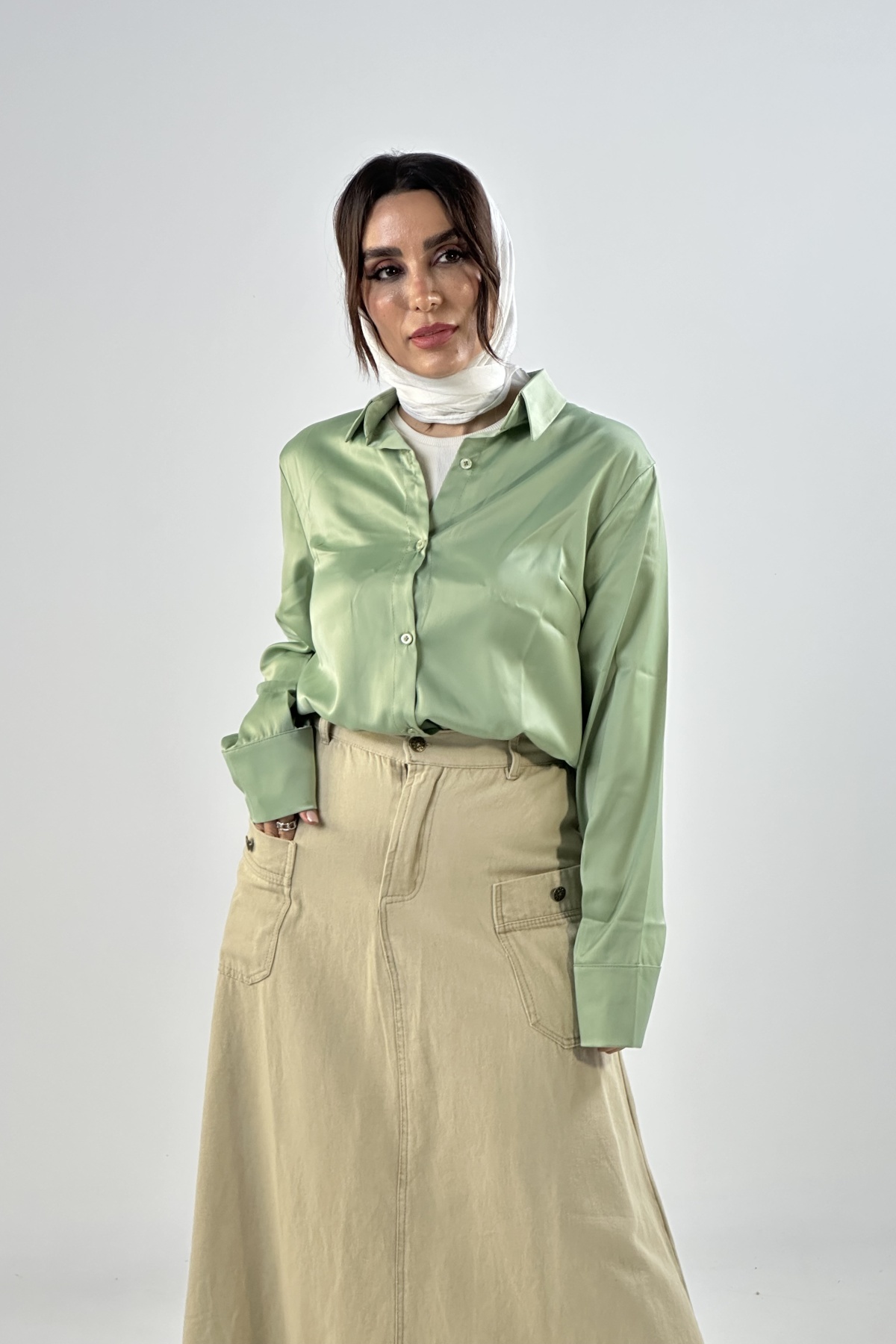 شومیز ساتن زارا   (6162)