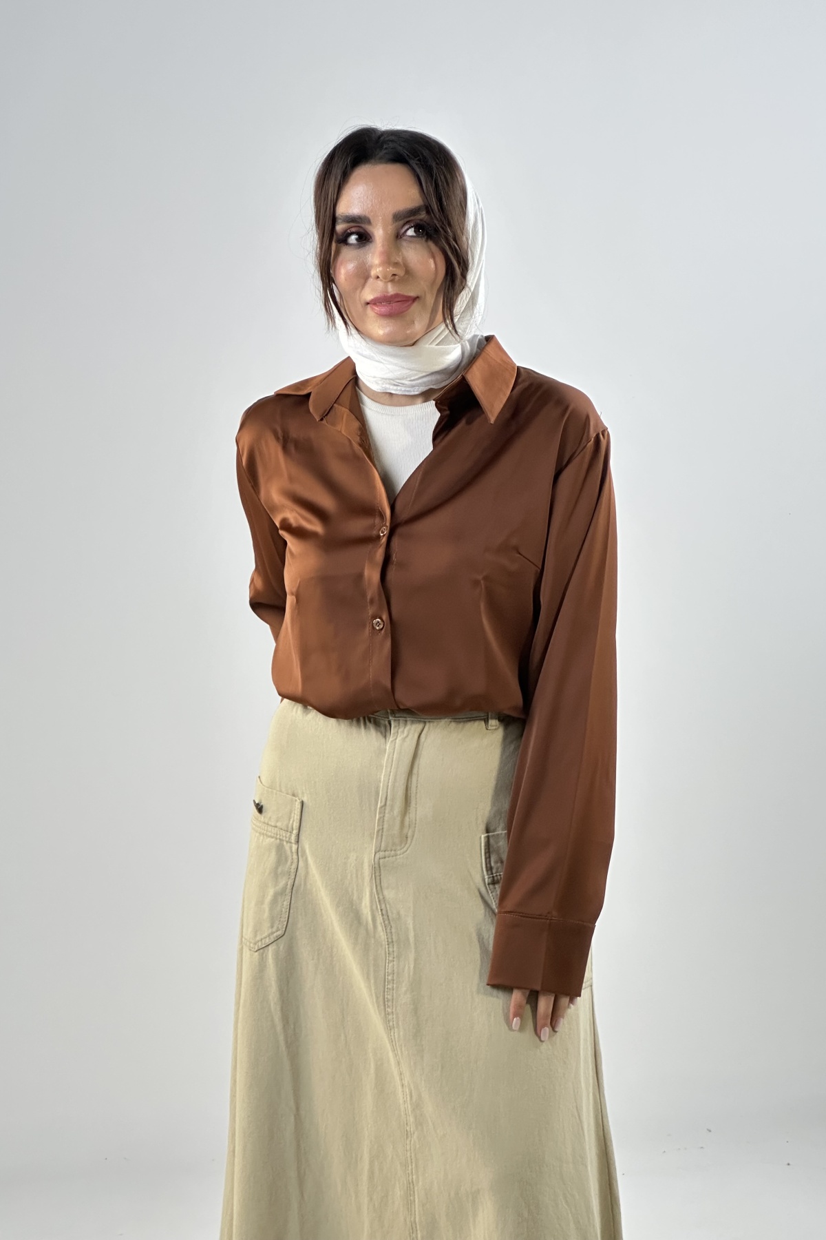 شومیز ساتن زارا   (6162)