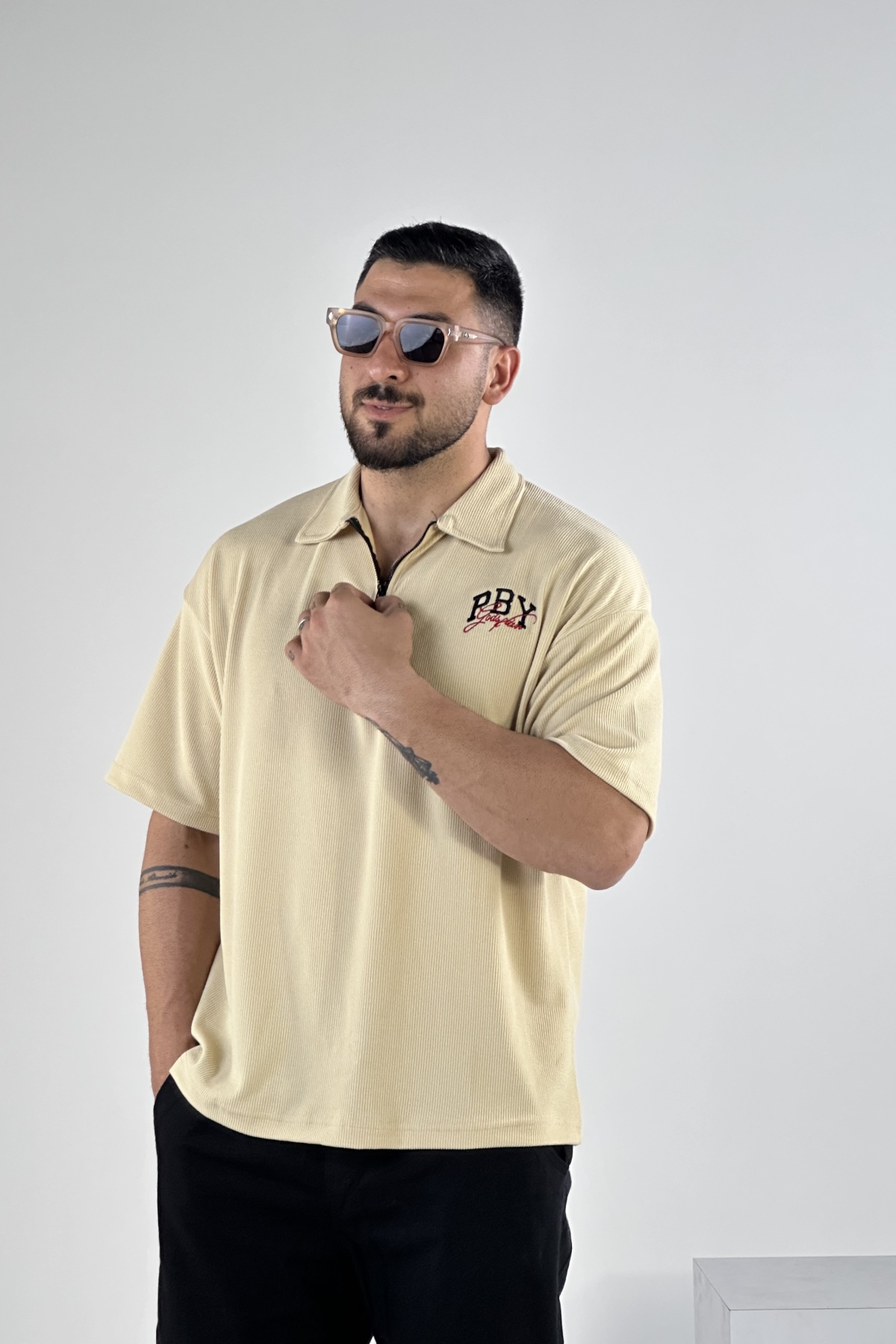 تیشرت نیم زیپ PBY