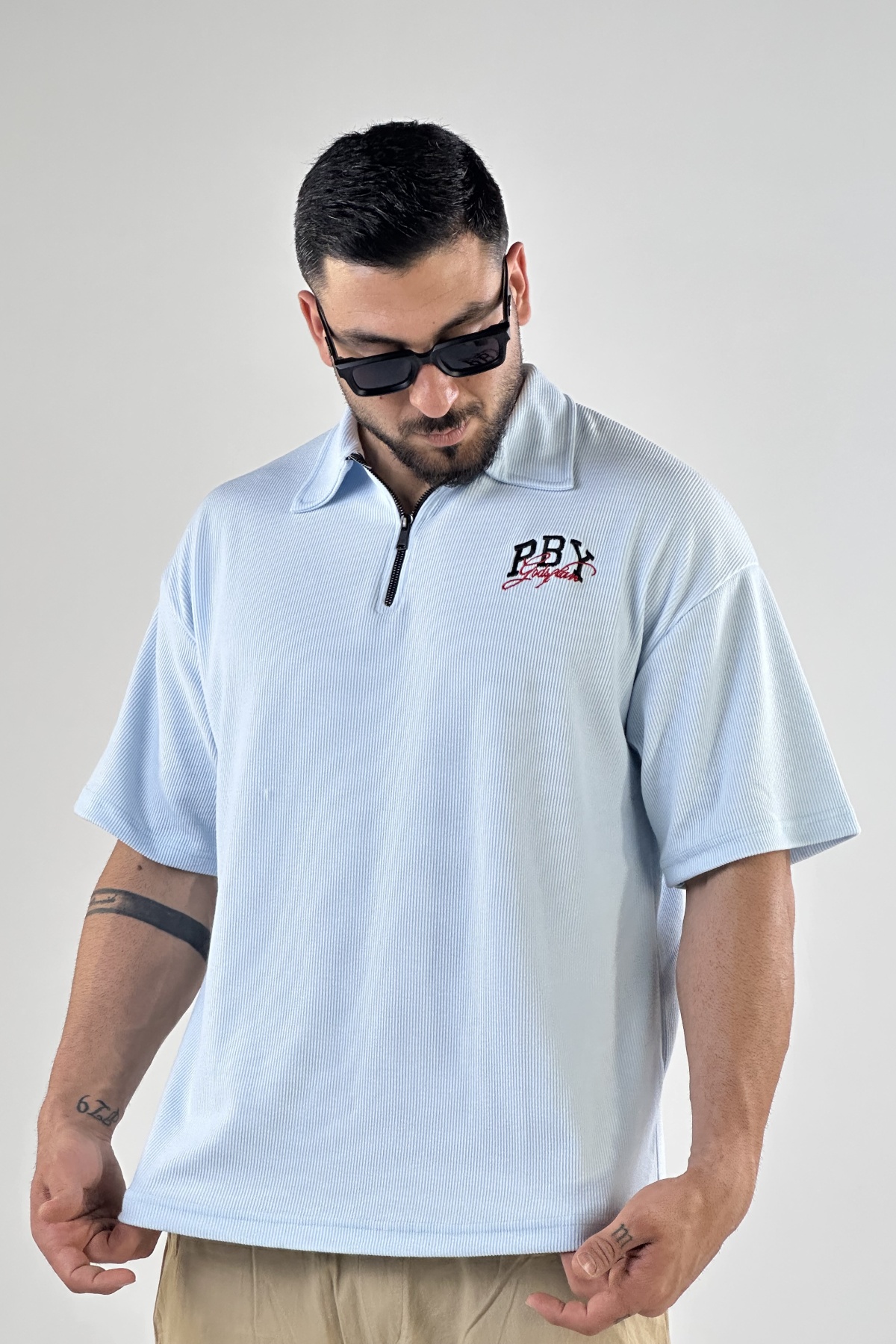 تیشرت نیم زیپ PBY