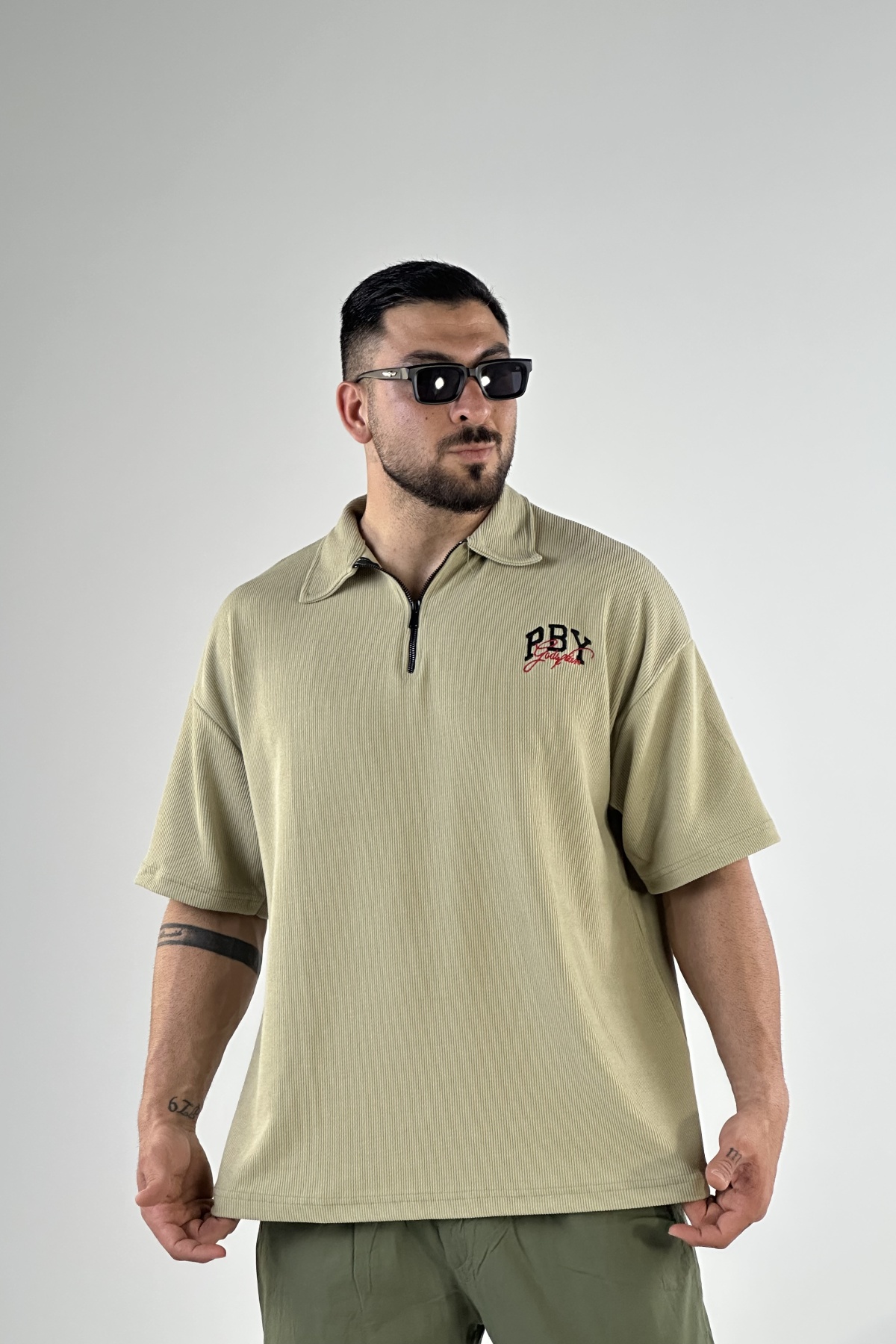 تیشرت نیم زیپ PBY