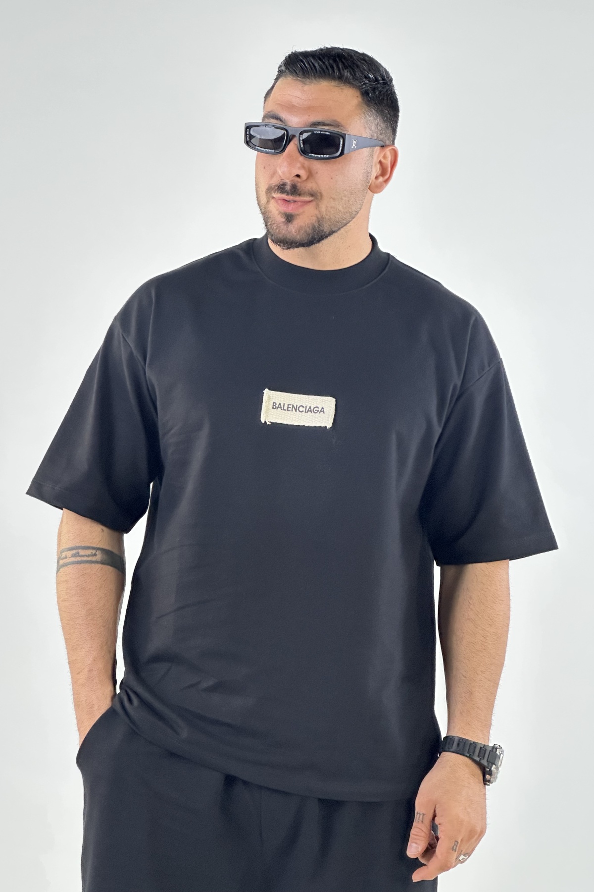 ست تیشرت شلوارک balenciaga