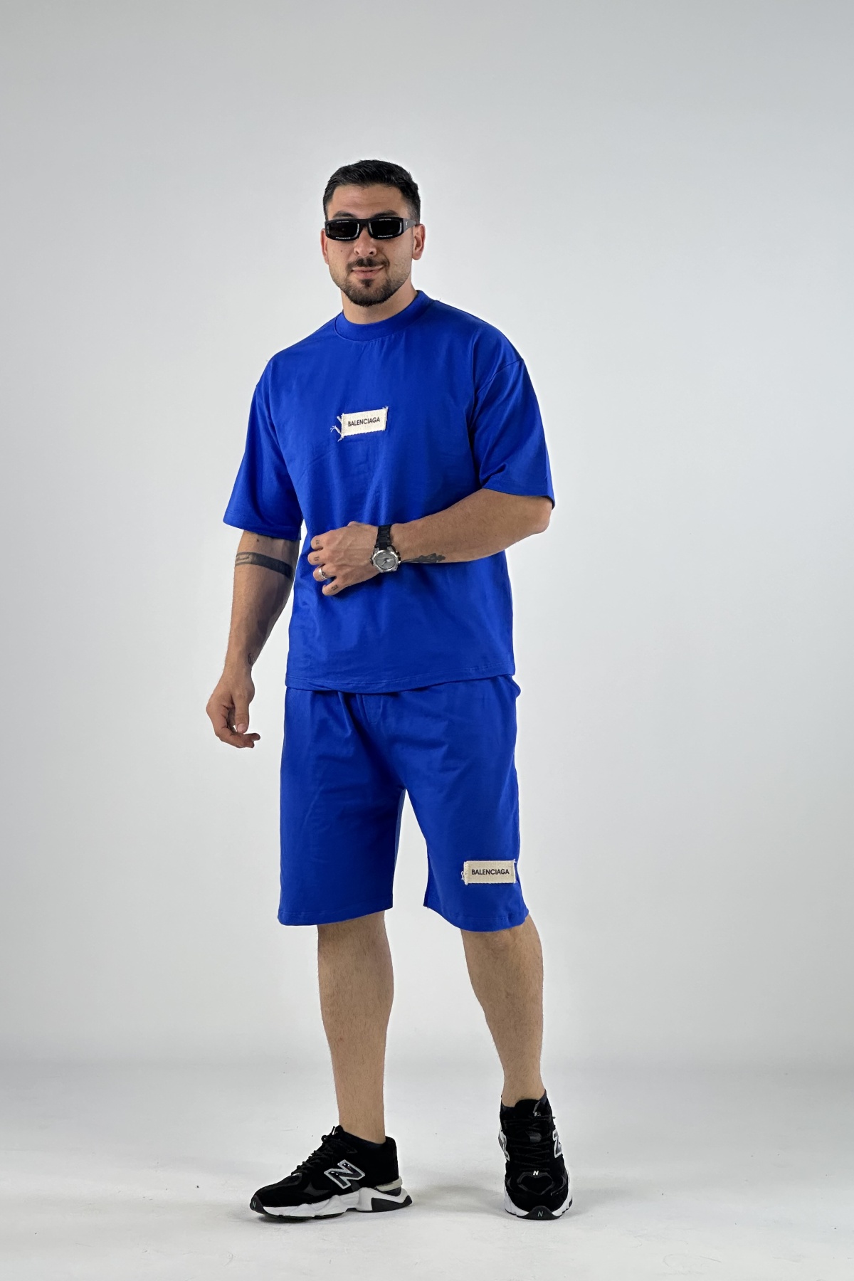 ست تیشرت شلوارک balenciaga