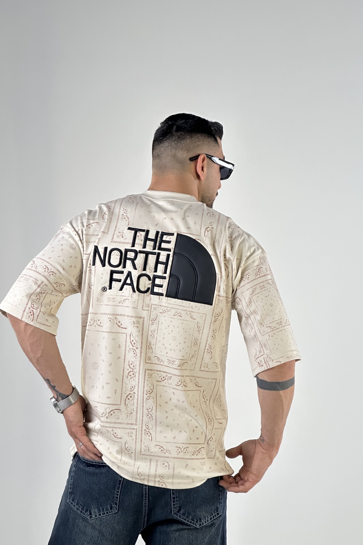 تیشرت THE NORTH FASE گلدوزی (7191)