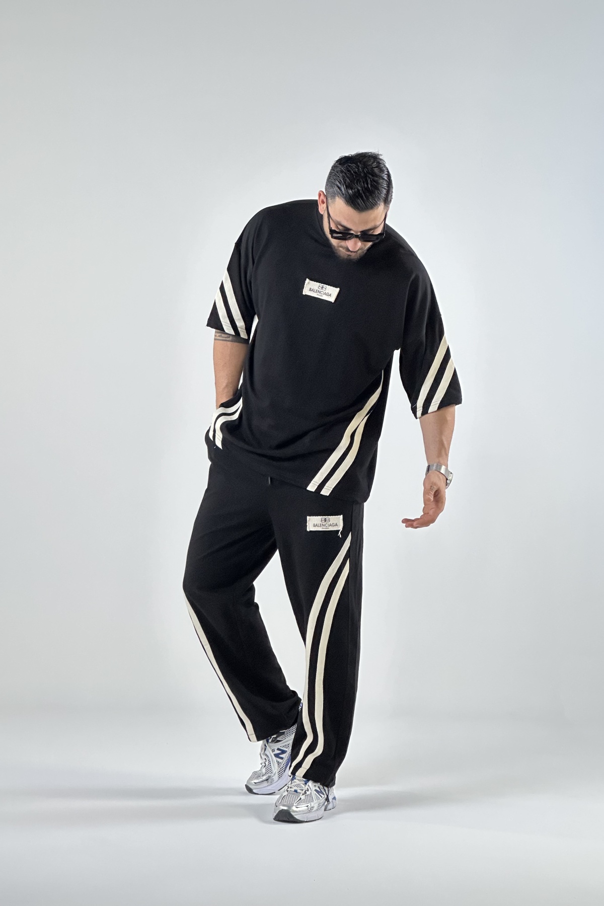 تیشرت شلوار BALENCIAGA تیکه دوزی (7598)