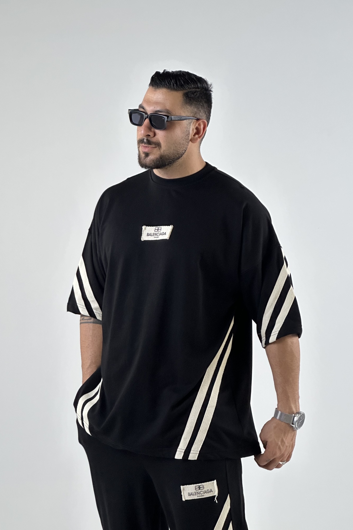 تیشرت شلوار BALENCIAGA تیکه دوزی (7598)