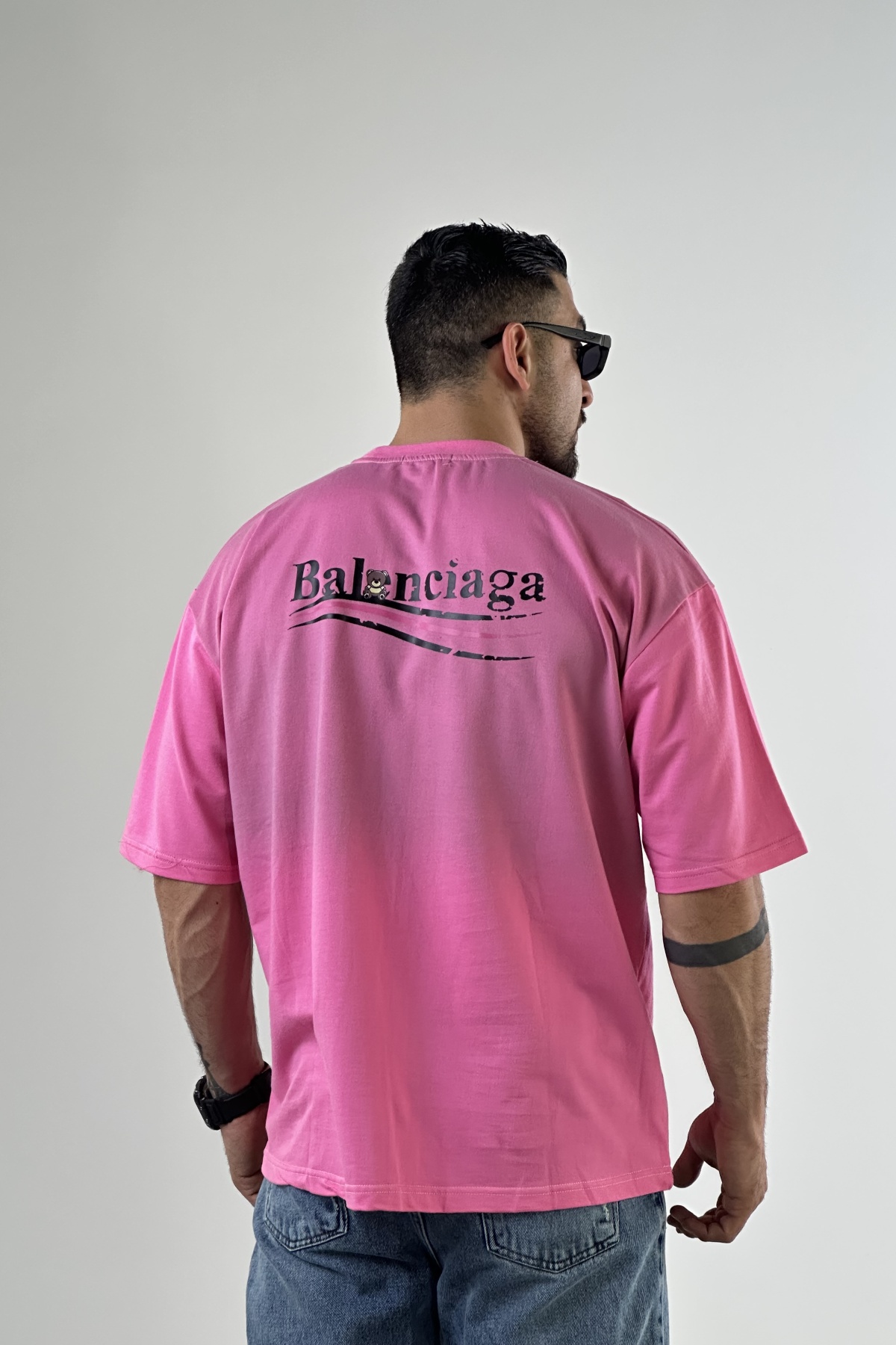 تیشرت چاپ بالنسیاگا عروسکی (7679)