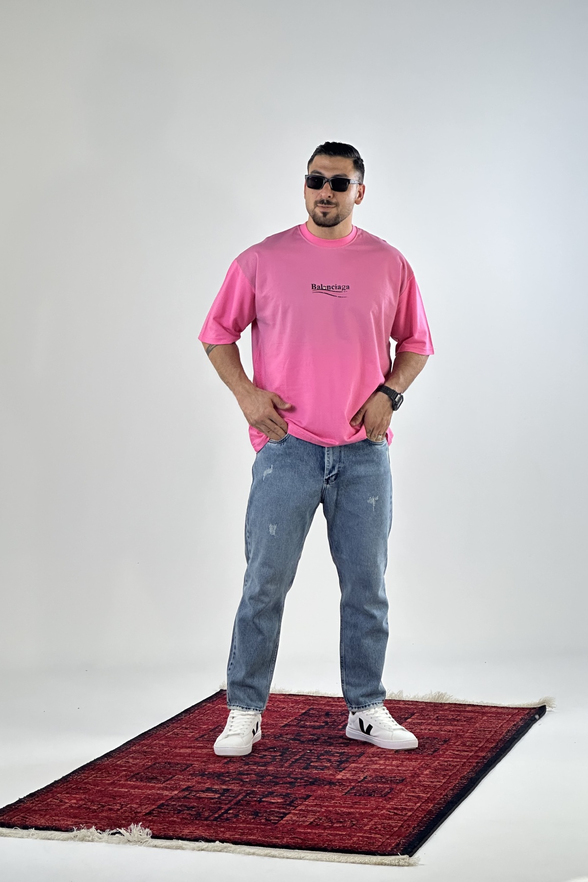 تیشرت چاپ بالنسیاگا عروسکی (7679)