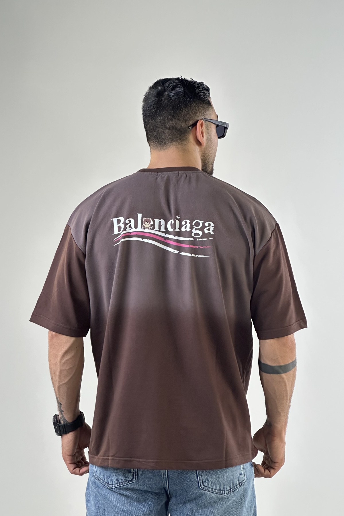 تیشرت چاپ بالنسیاگا عروسکی (7679)