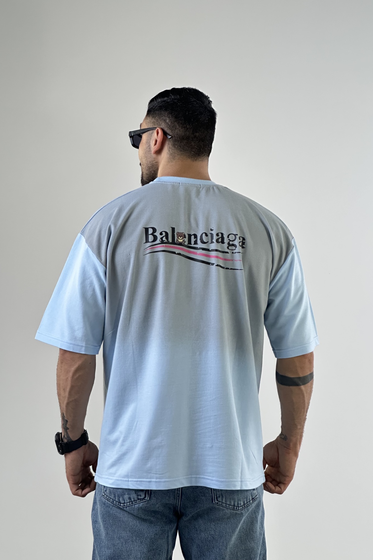 تیشرت چاپ بالنسیاگا عروسکی (7679)