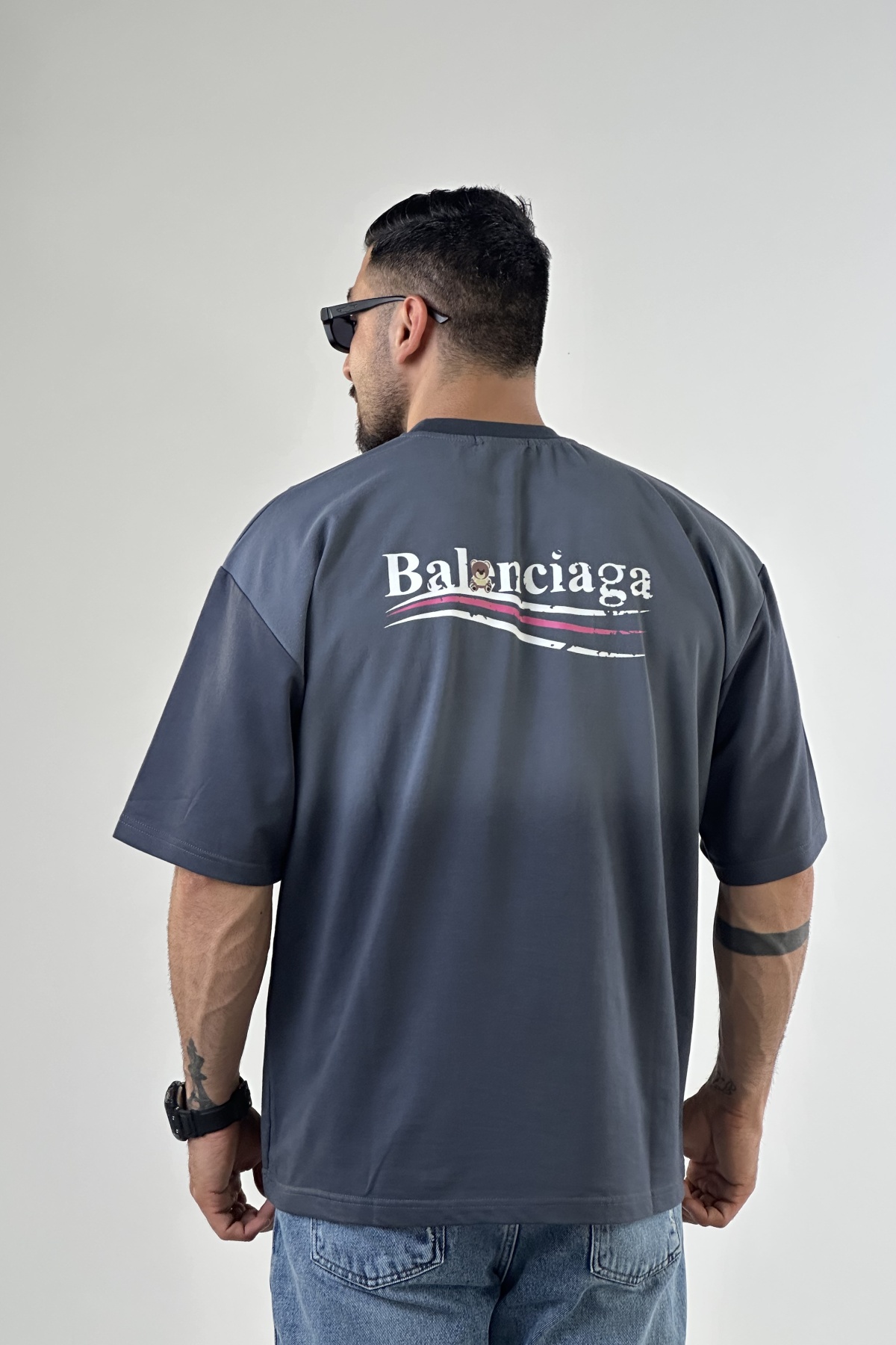 تیشرت چاپ بالنسیاگا عروسکی (7679)