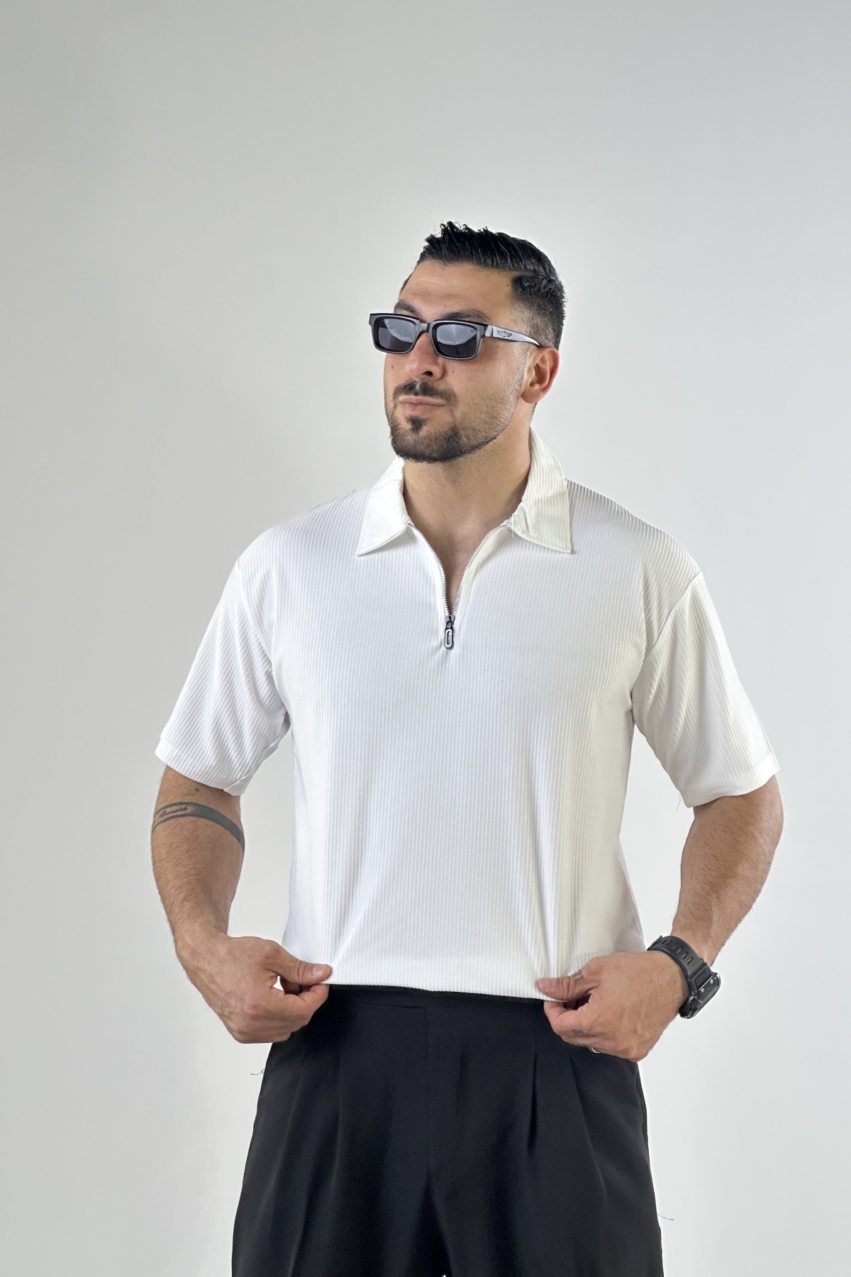 تیشرت نیم زیپ (7600)