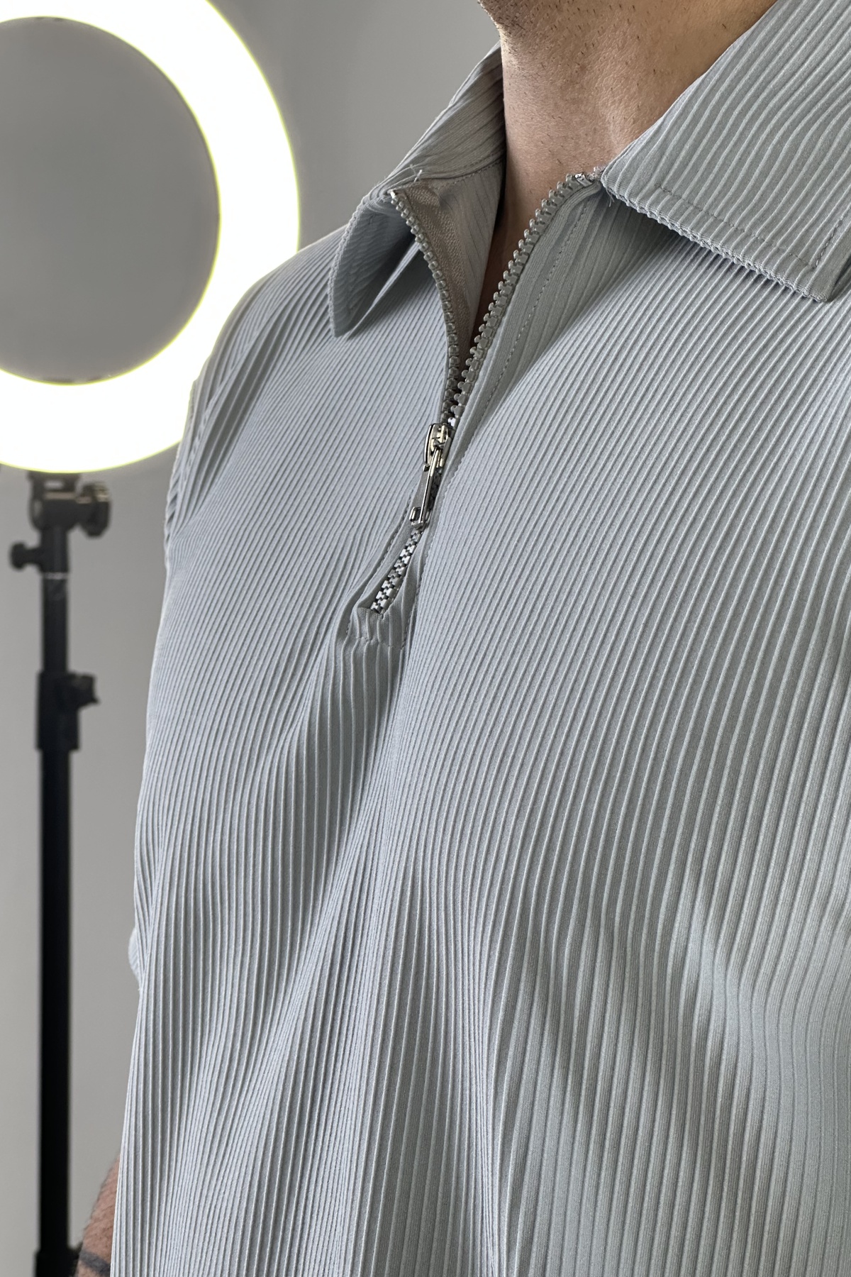 تیشرت نیم زیپ (7600)