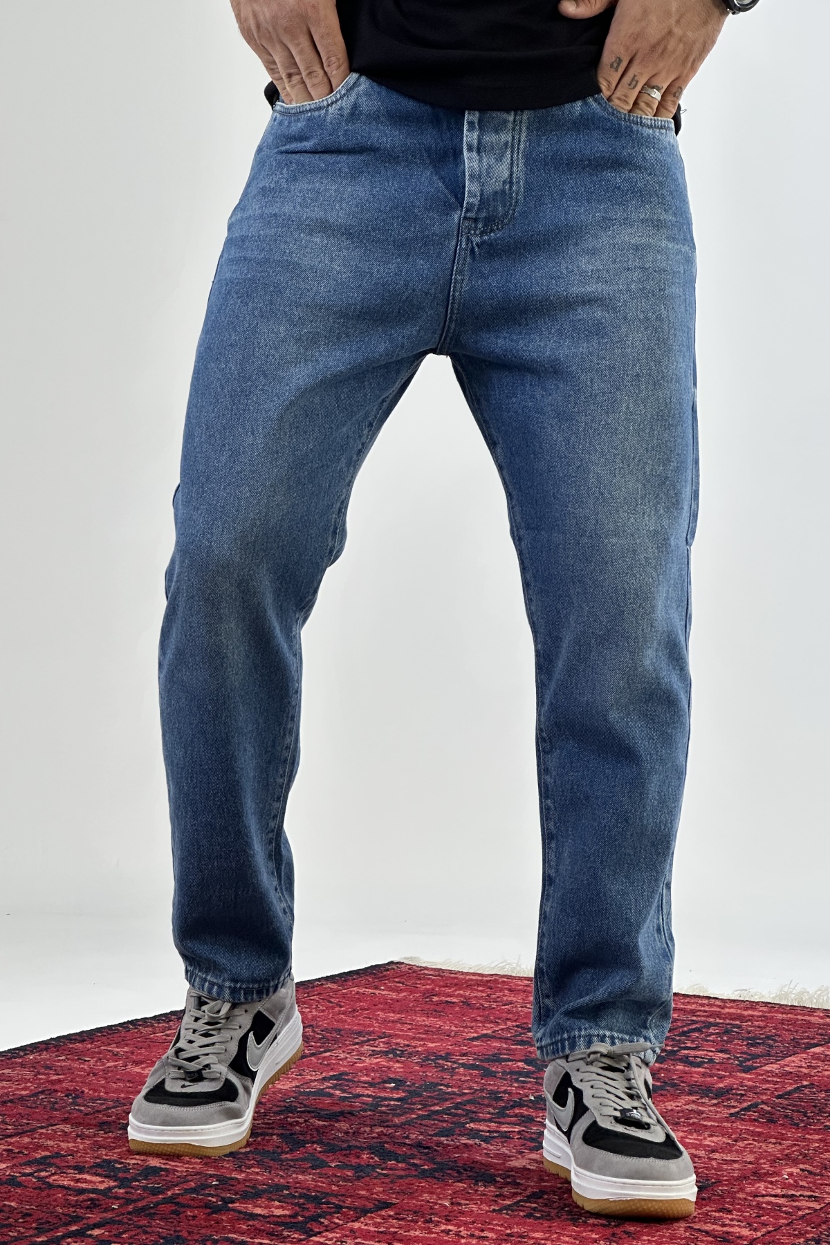 شلوار مام آبی (7685)