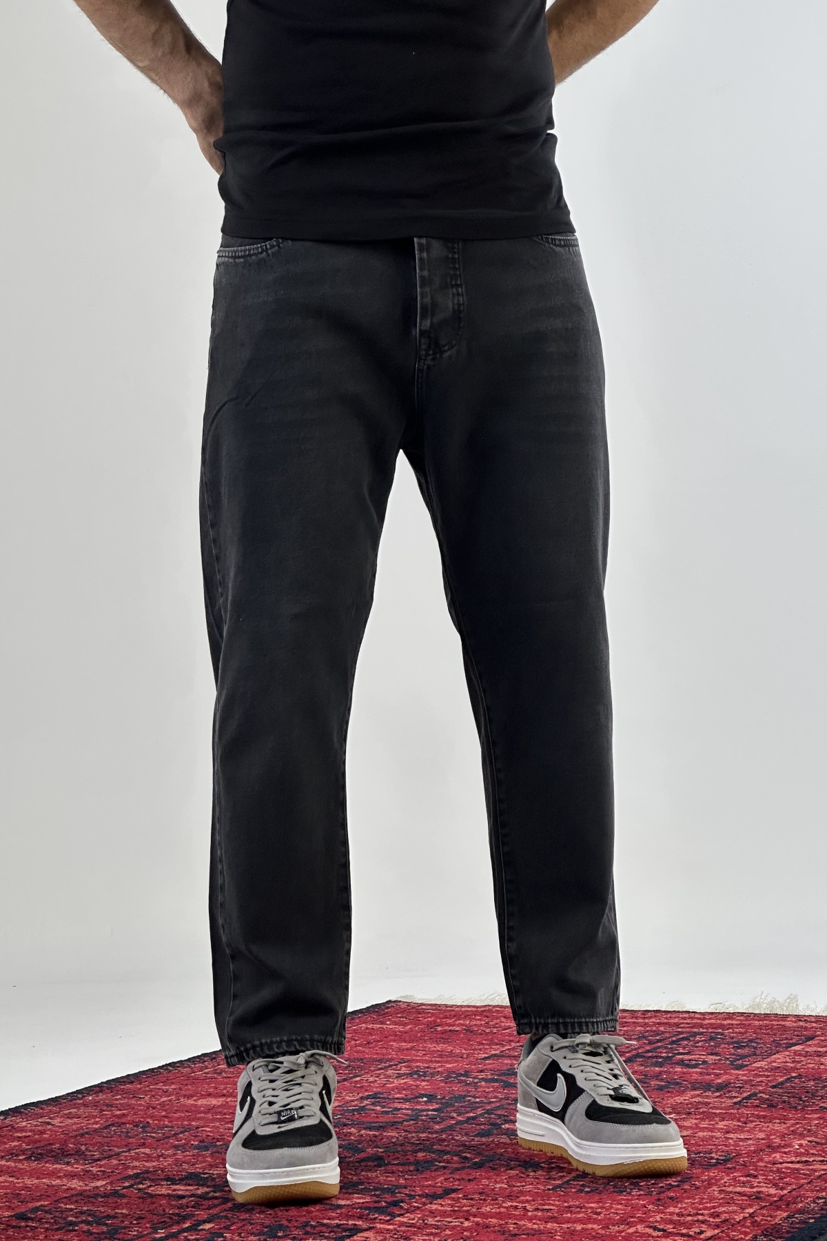 شلوار مام ذغالی تیره  (7692)