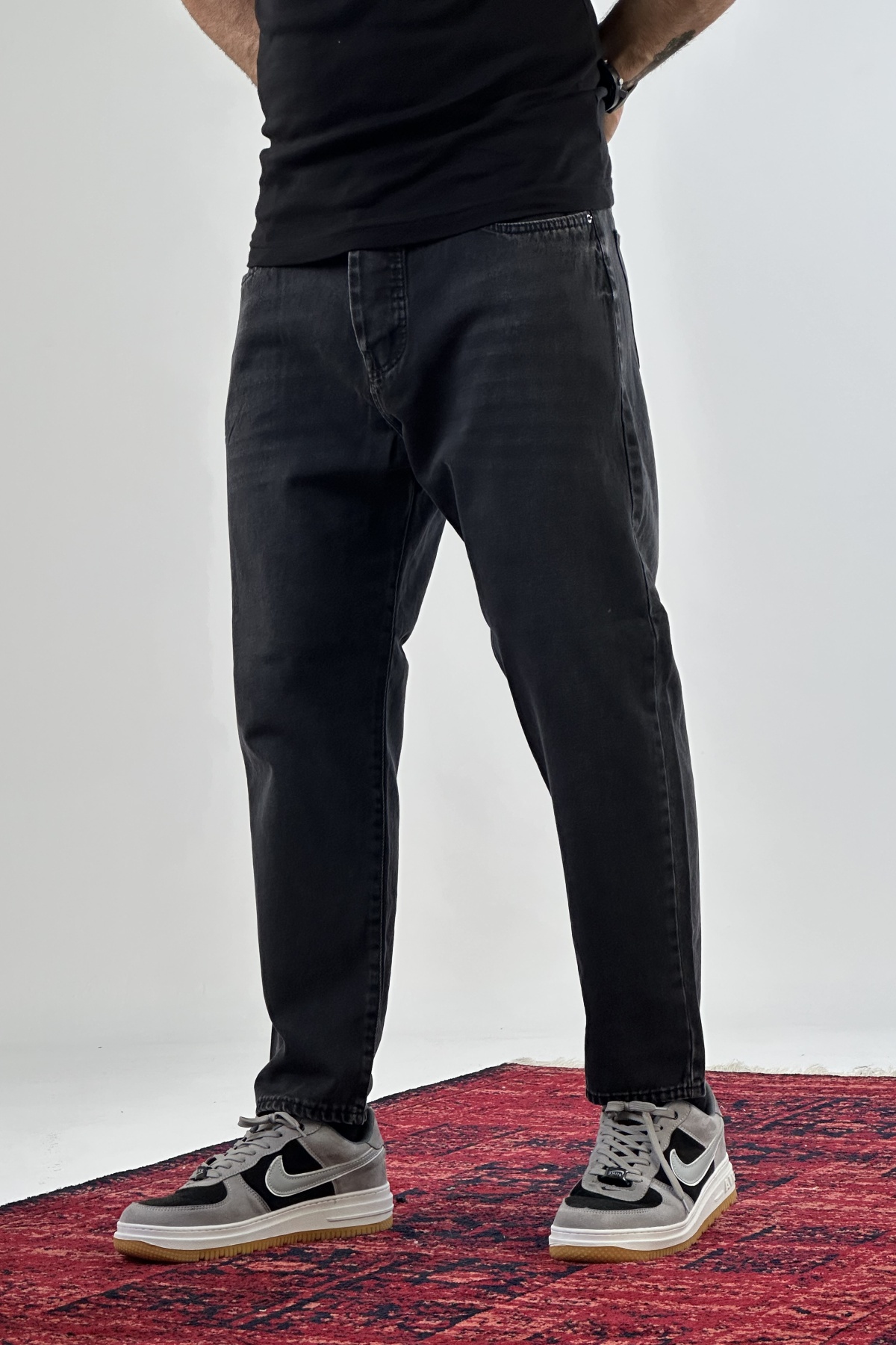 شلوار مام ذغالی تیره  (7692)