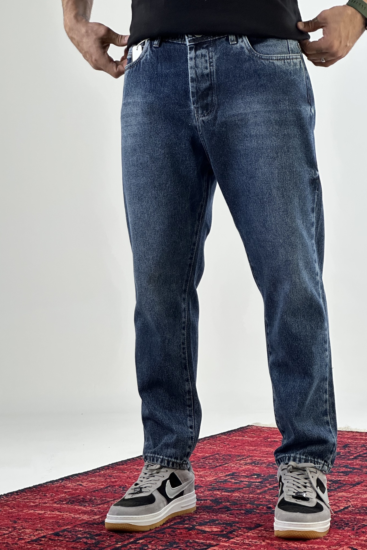 شلوار مام سورمه ای  (7689)