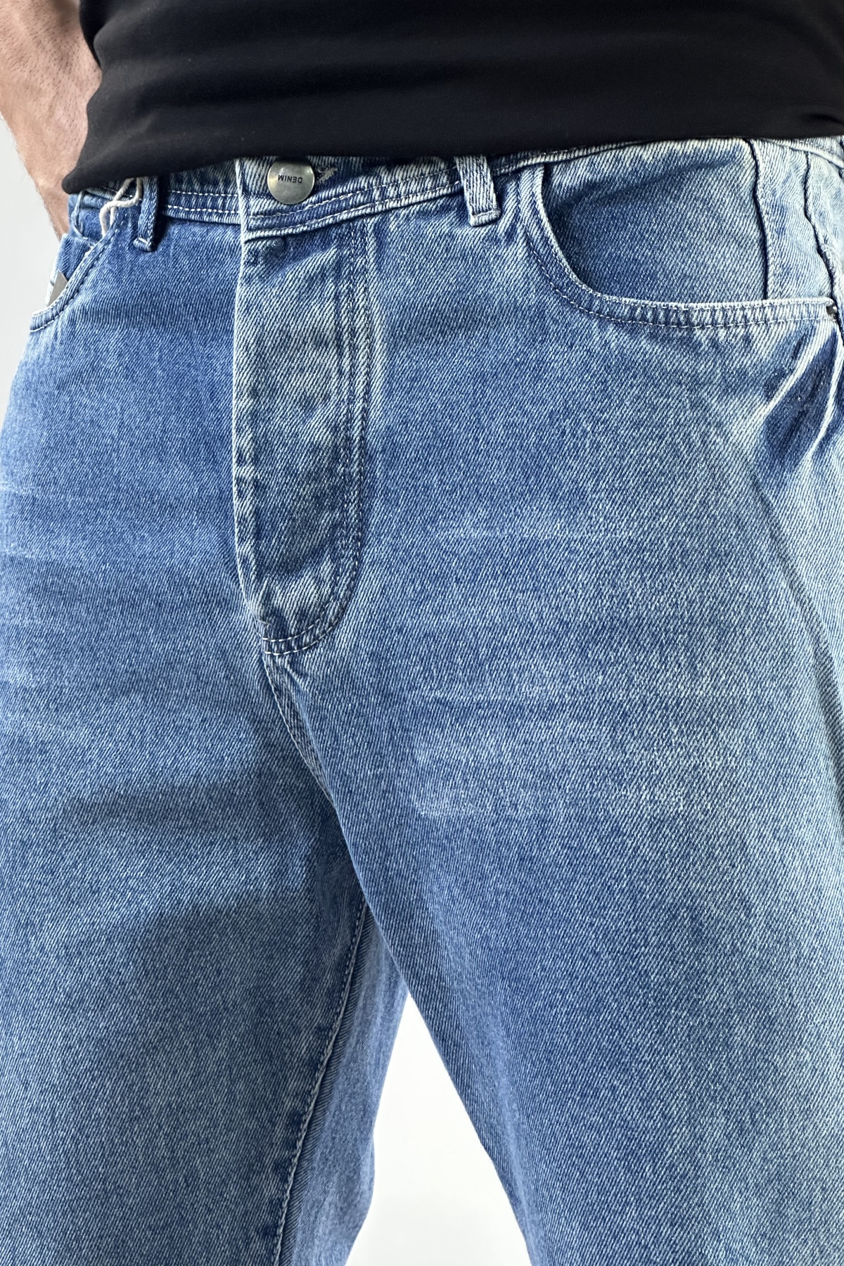 شلوار مام آبی دریایی(7687)