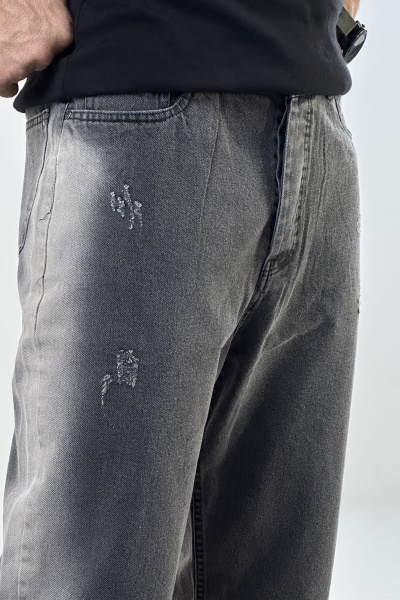 شلوار بگ ذغالی روشن  (7713)