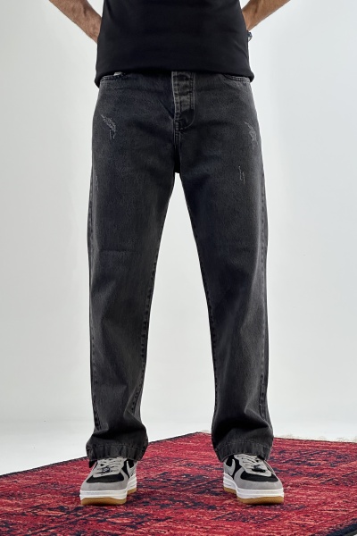 شلوار نیم بگ ذغالی  (7699)