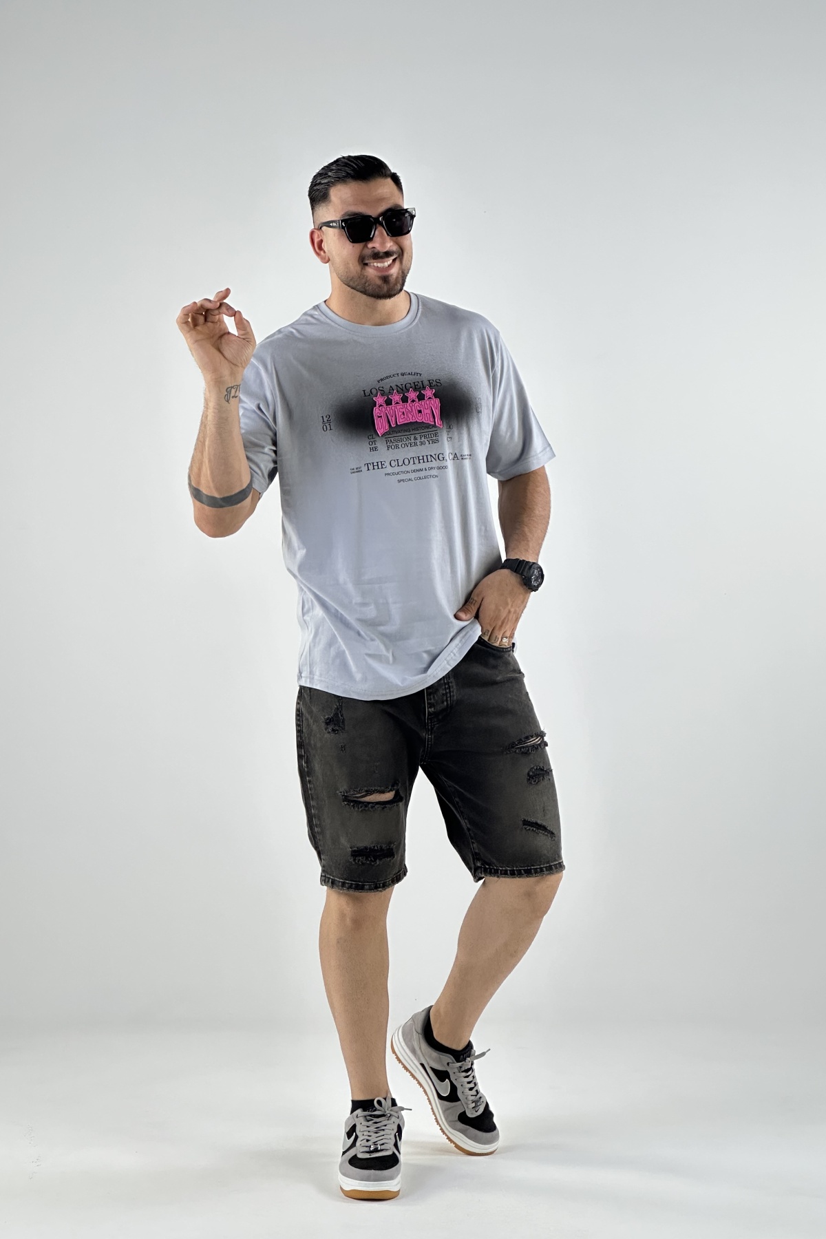 تیشرت چاپ CIVENCHY تیکه دوزی (7733)