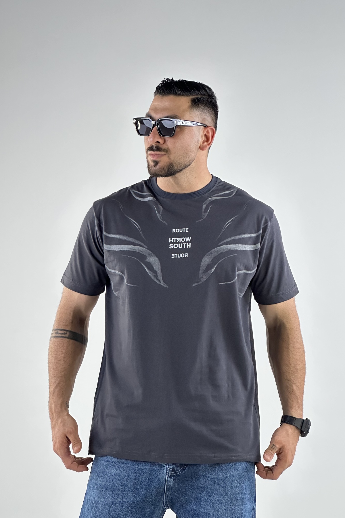 تیشرت ROUTE پنبه  (7733)