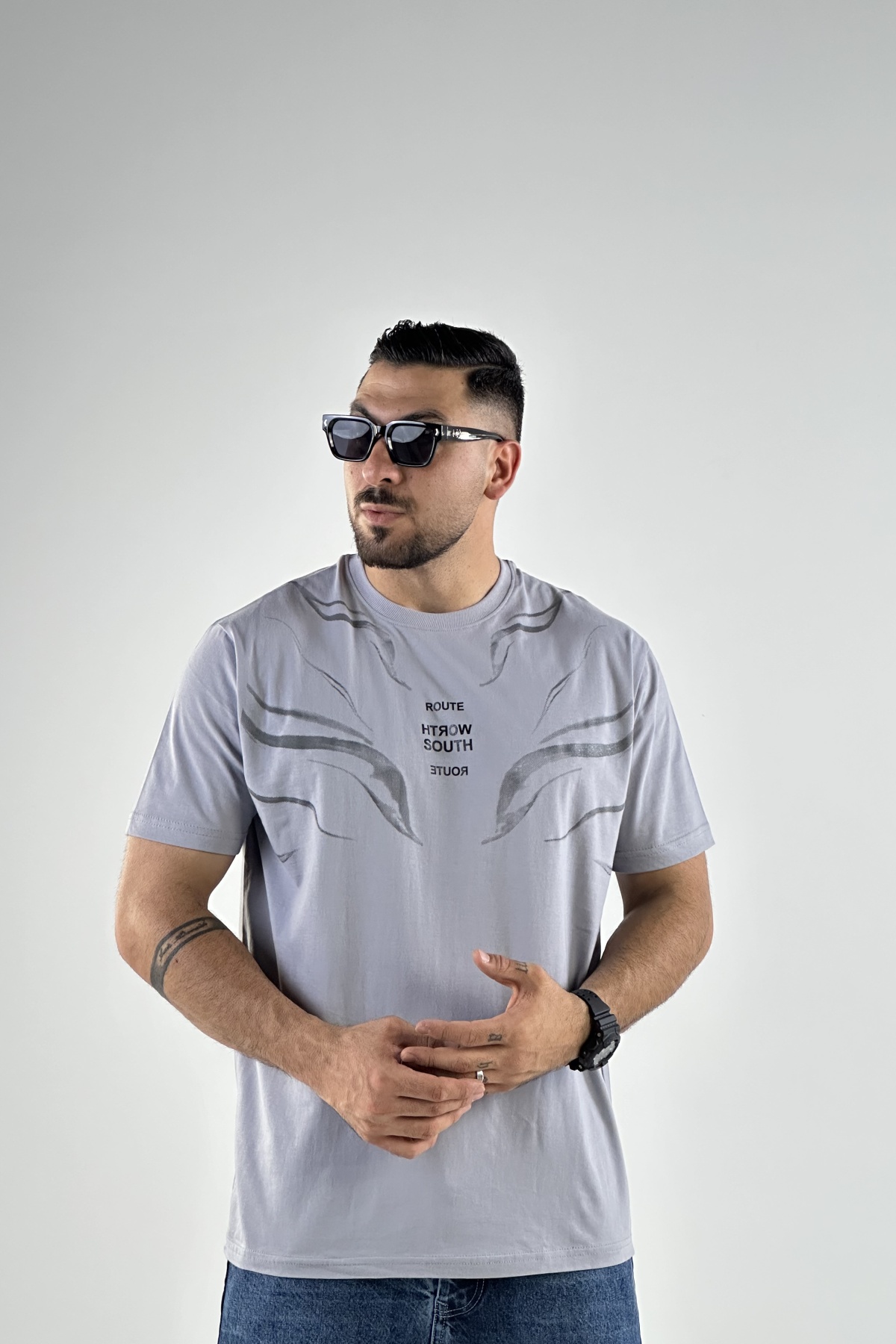 تیشرت ROUTE پنبه  (7733)