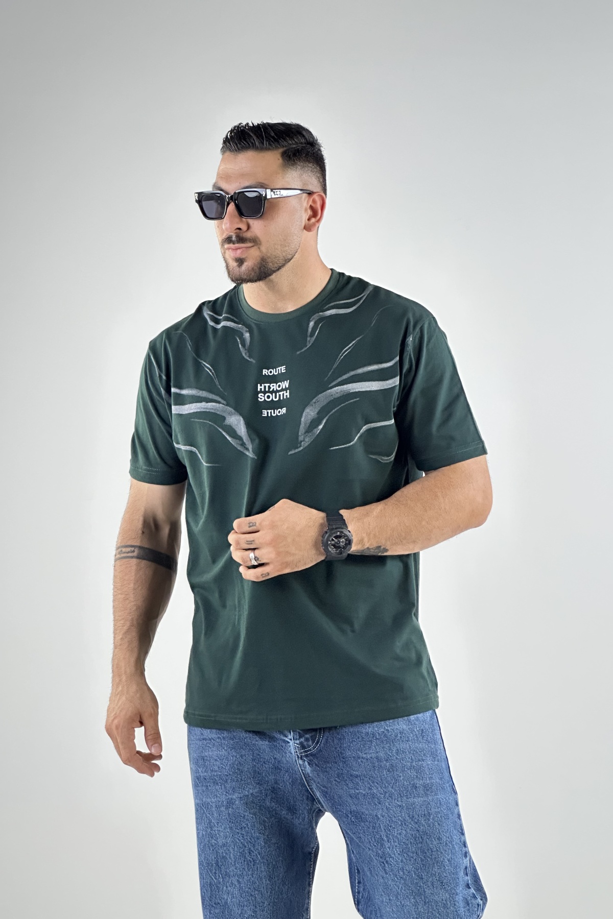 تیشرت ROUTE پنبه  (7733)