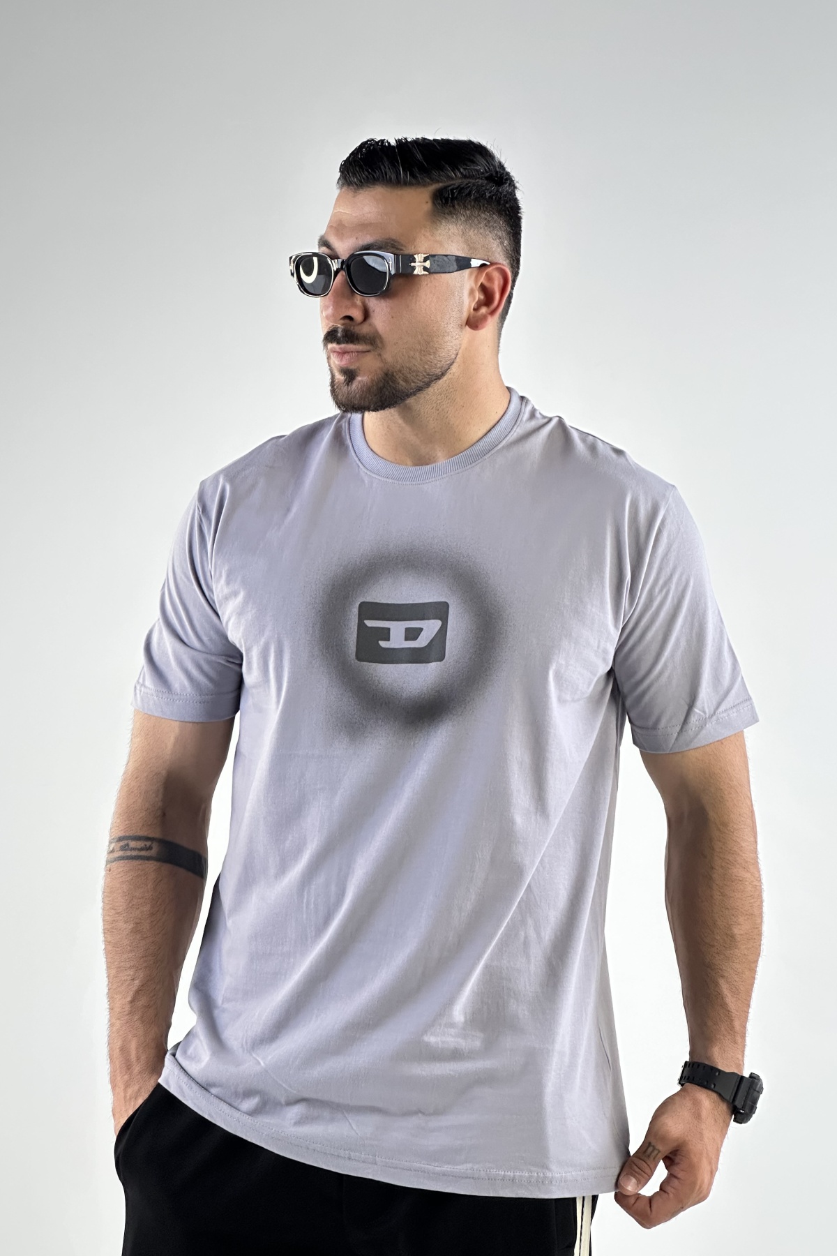 تیشرت چاپ D پنبه  (7729)