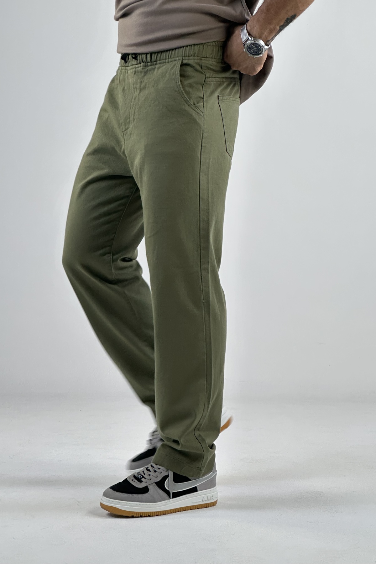 شلوار بگ کتان (7698)