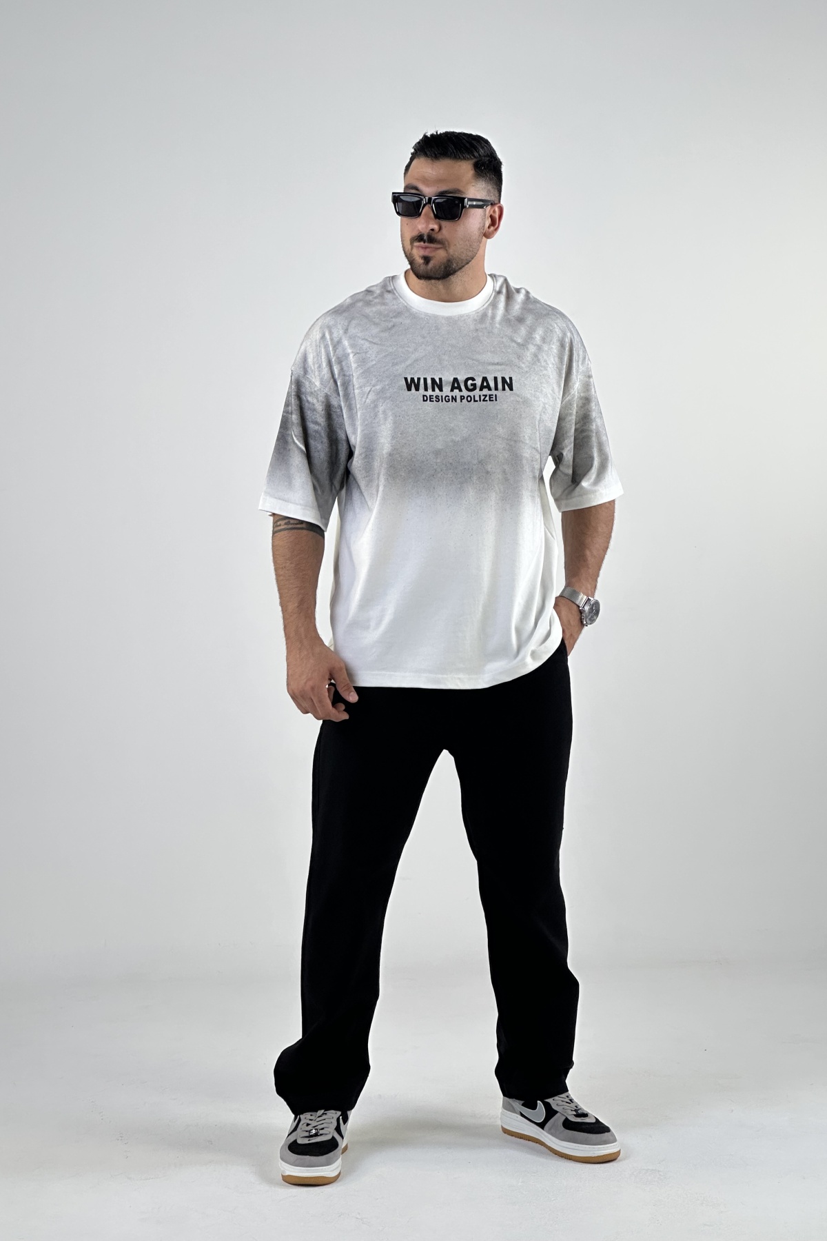 تیشرت WIN AGAIN پنبه  (7776)