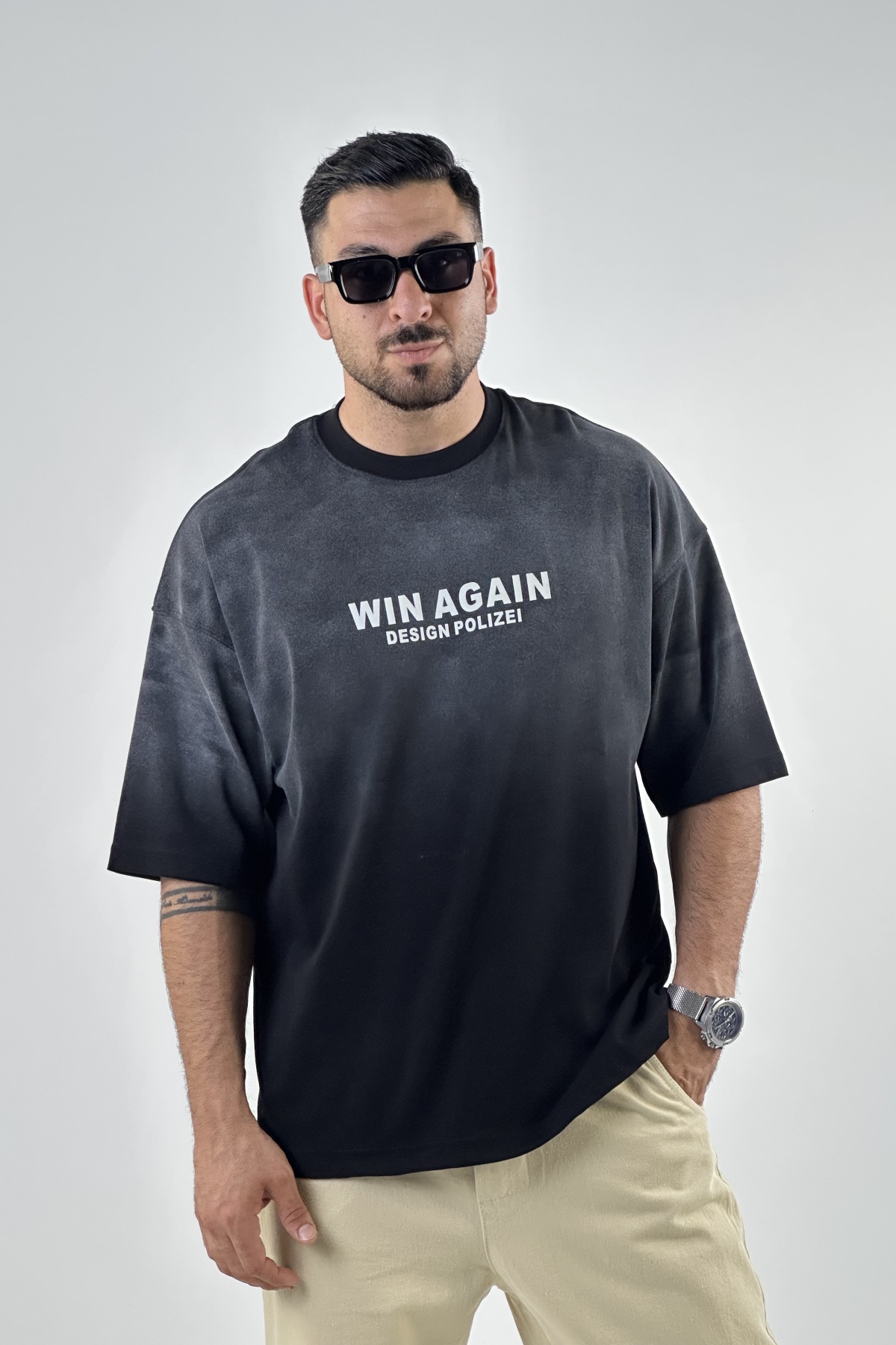 تیشرت WIN AGAIN پنبه  (7776)