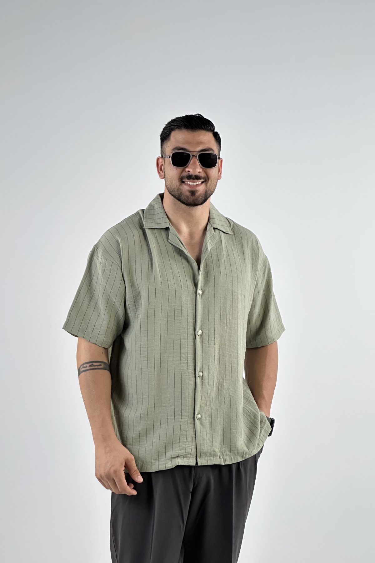 پیراهن یقه انگلیسی دیپلمات  (7777)