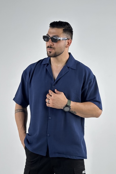 پیراهن آستین کوتاه لینن (7777)