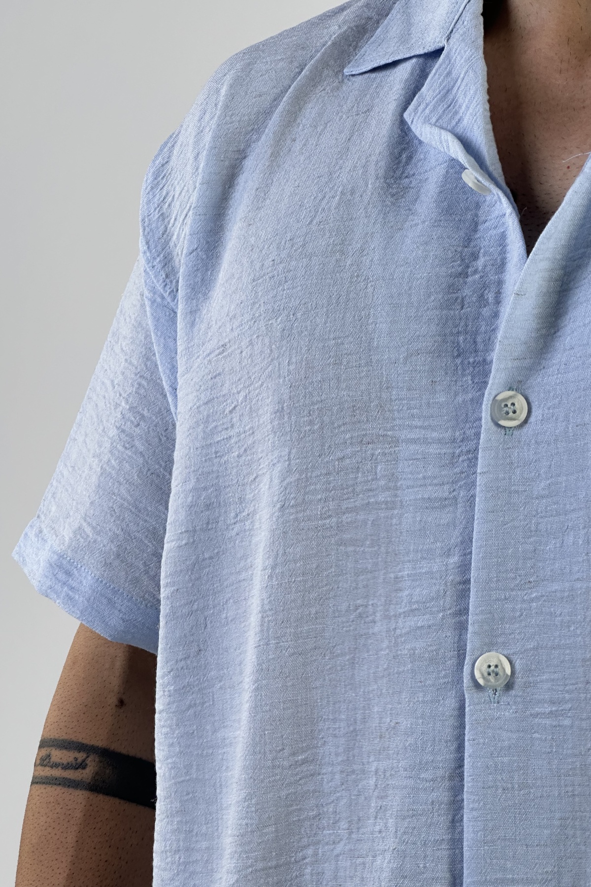 پیراهن آستین کوتاه لینن (7777)