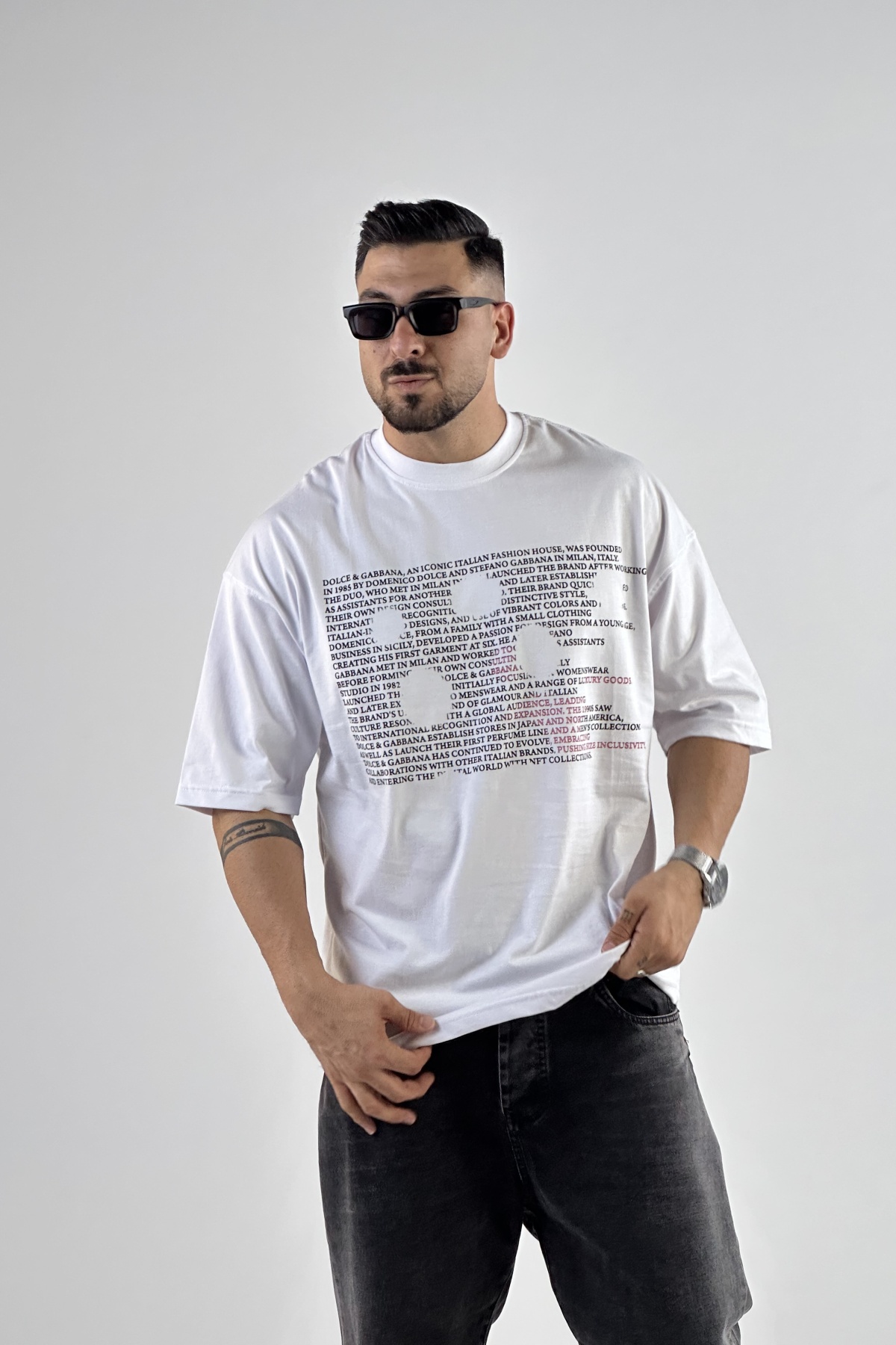 تیشرت چاپ طرح روزنامه (7825)