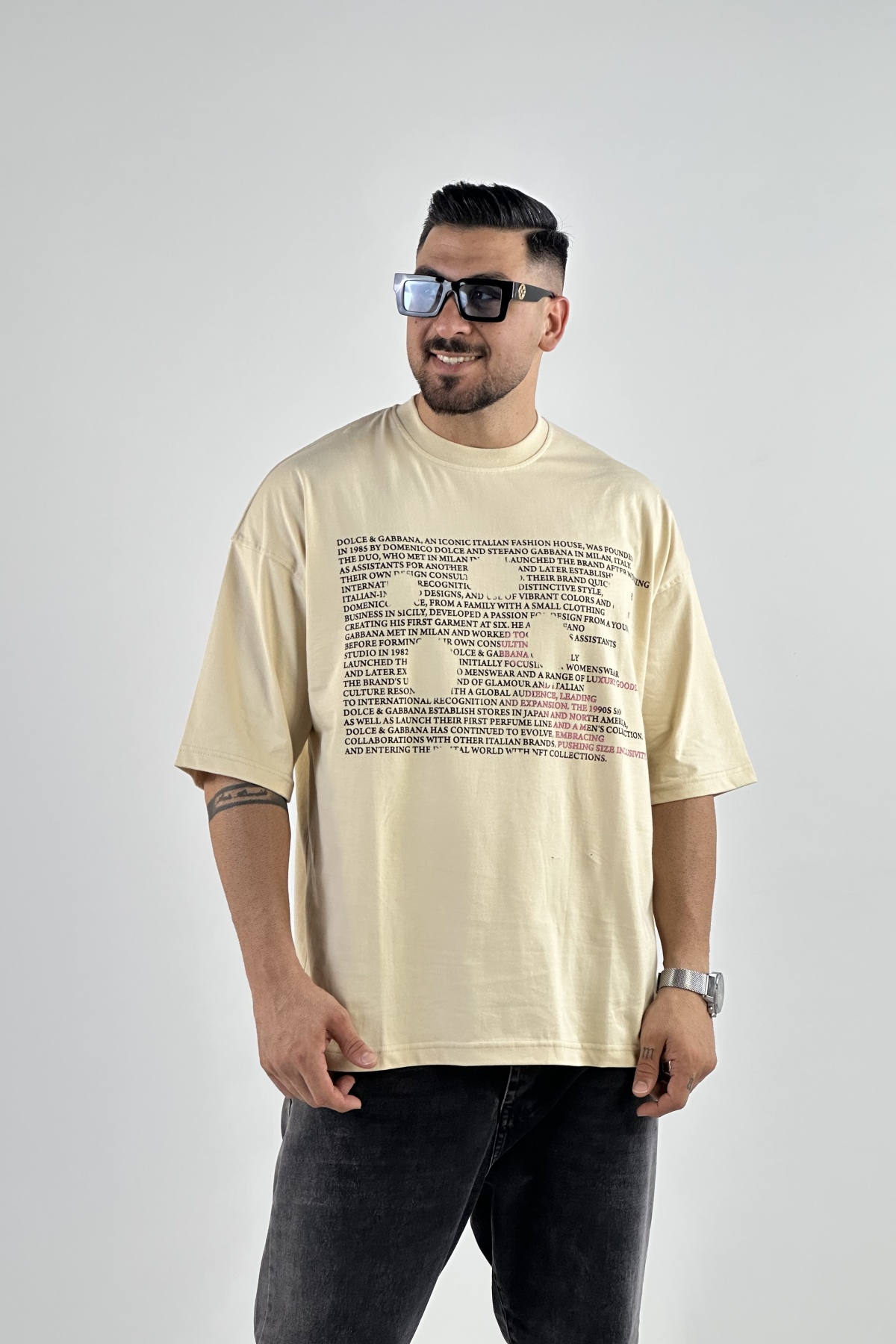 تیشرت چاپ طرح روزنامه (7825)