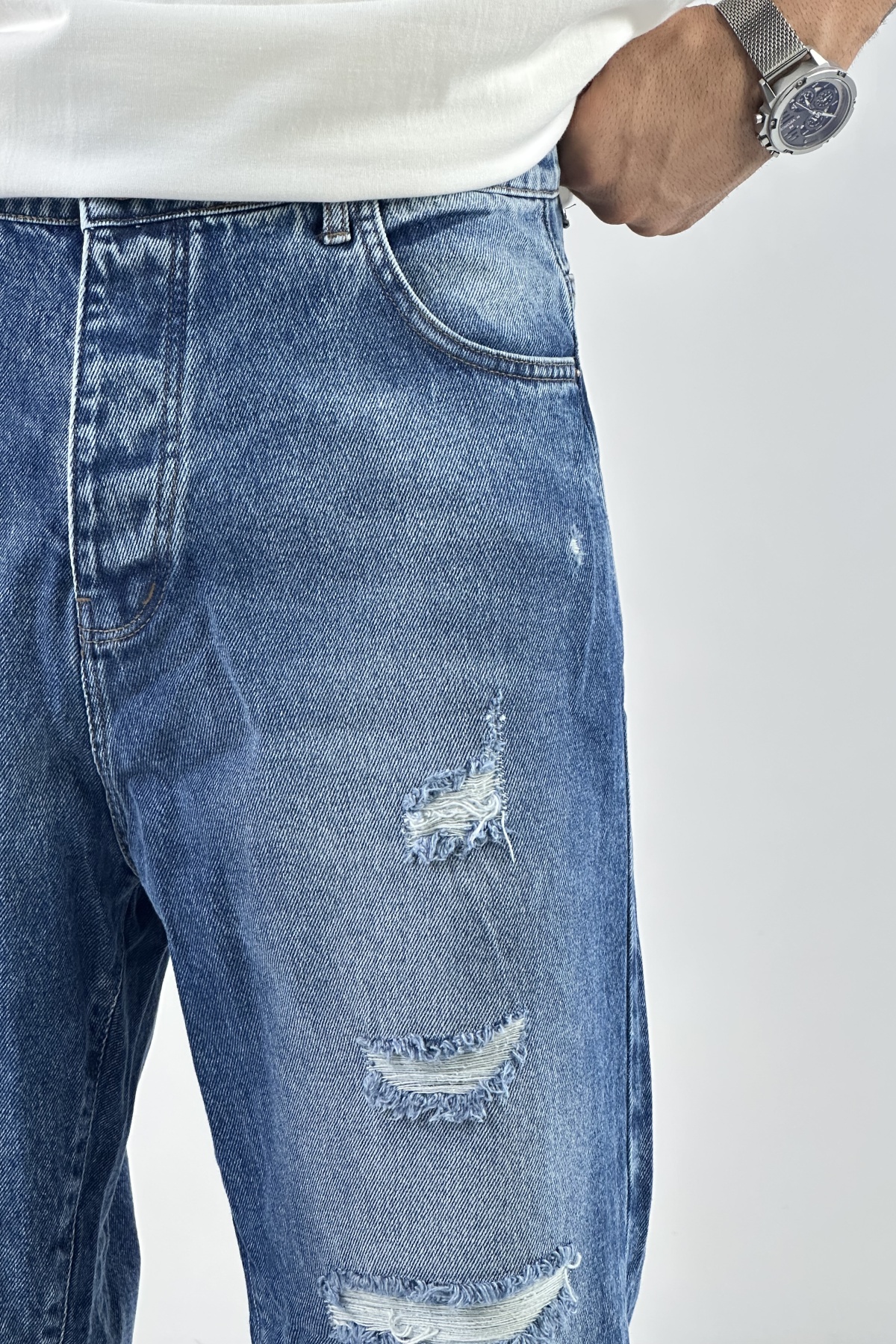 شلوار فول بگ زاپدار  (6349)