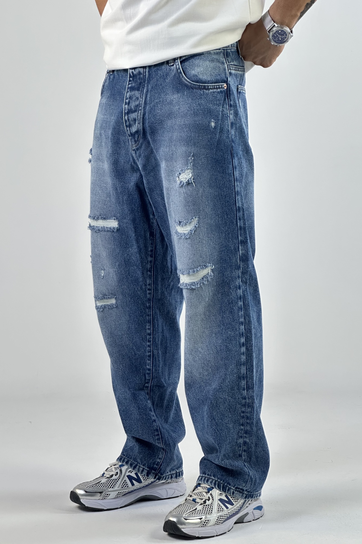 شلوار فول بگ زاپدار  (6349)