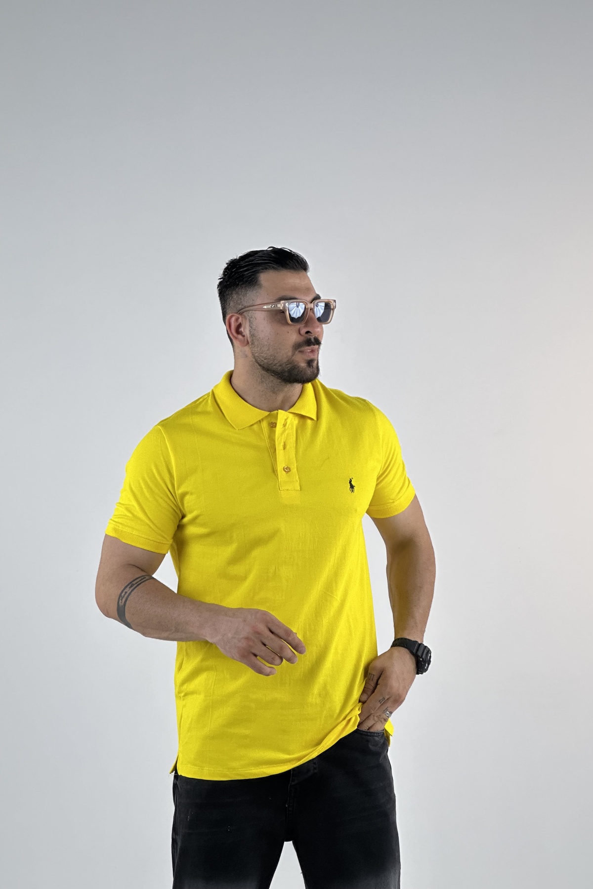 تیشرت جودون یقه دار