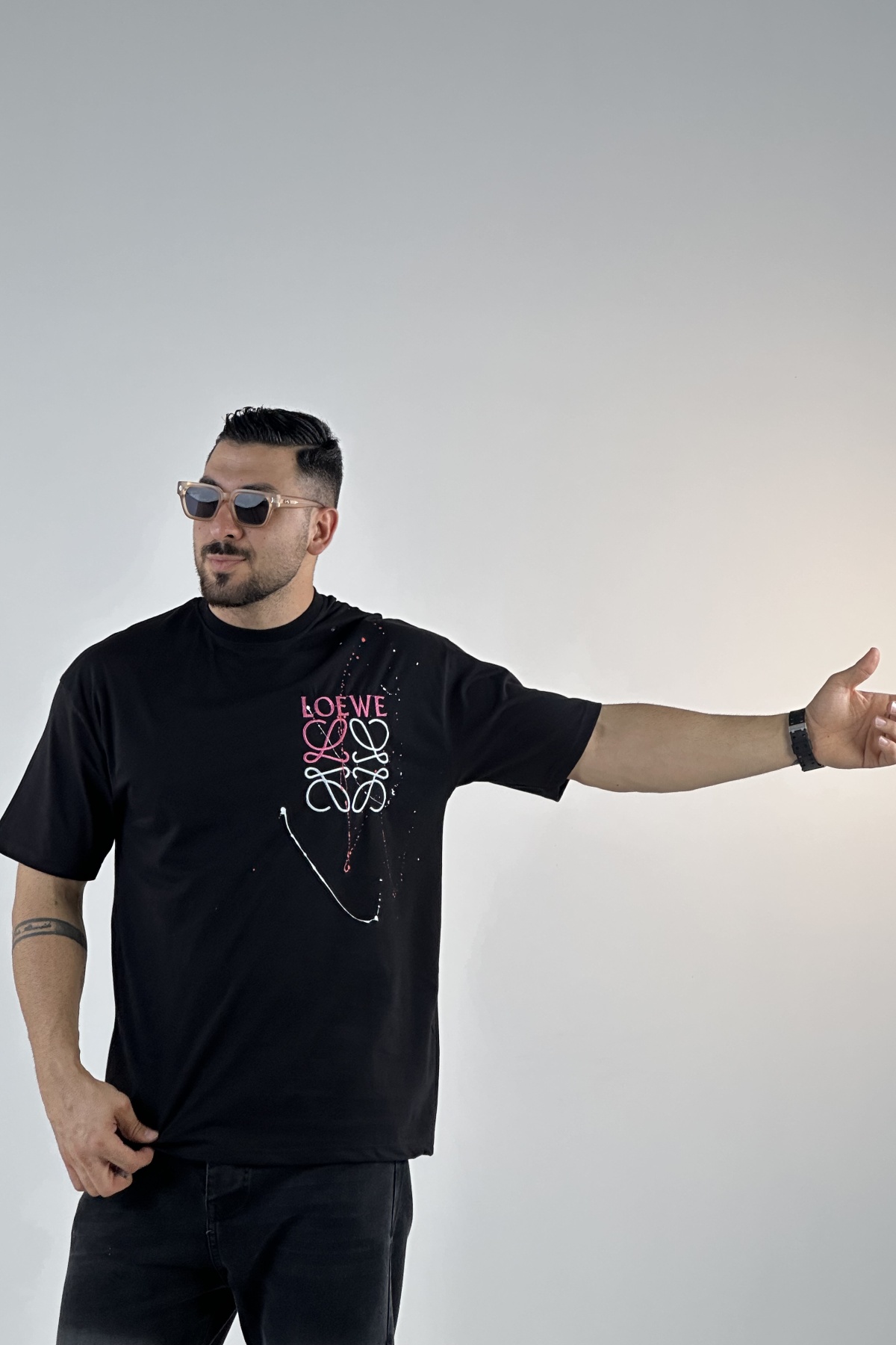 تیشرت گلدوزی LOEWE پنبه 