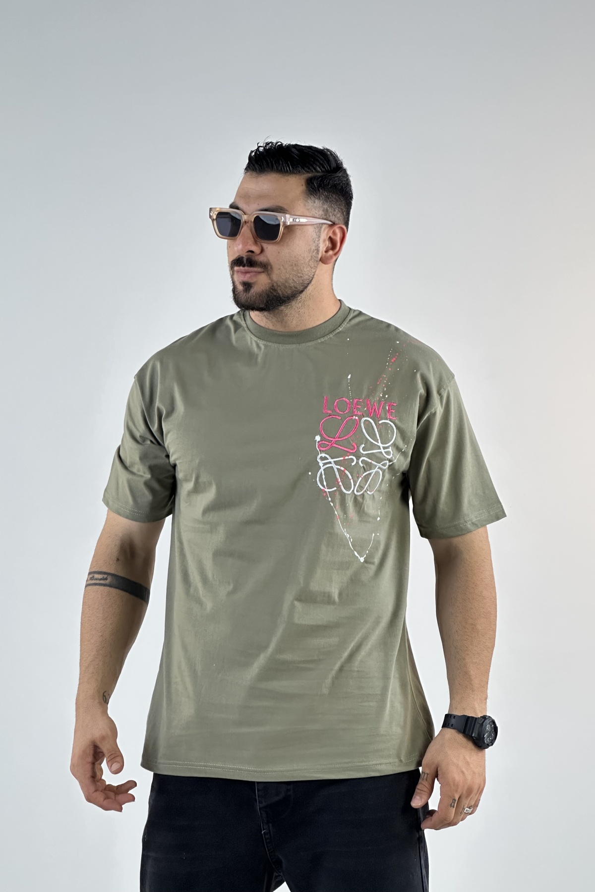 تیشرت گلدوزی LOEWE پنبه 