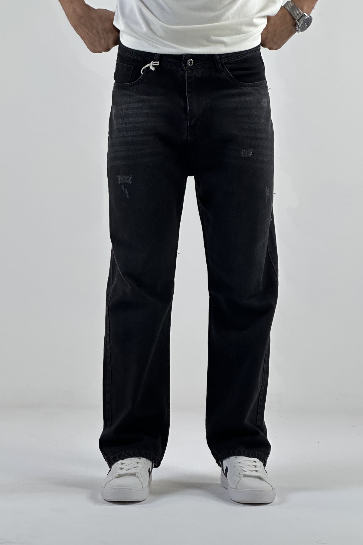 شلوار بگ ذغالی  (7580)