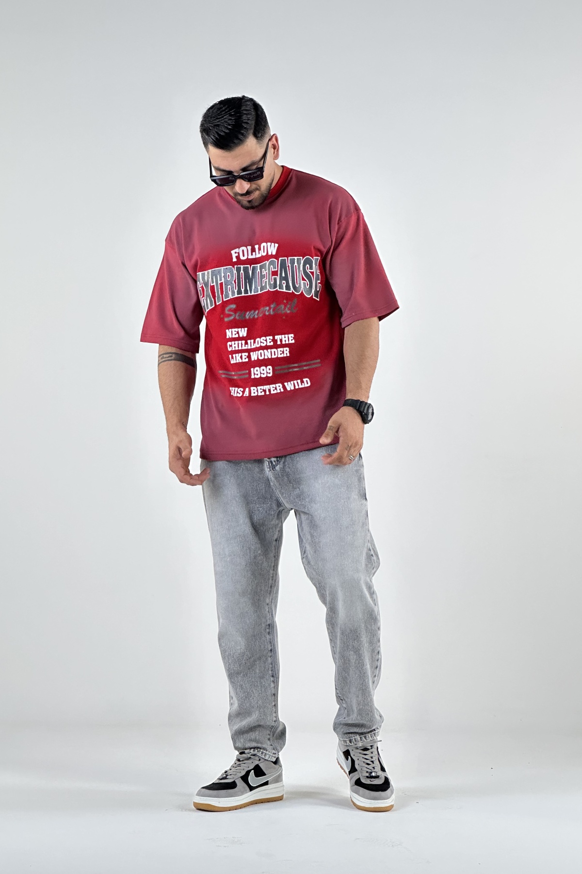 تیشرت چاپ FOLLOW ماکان  (8115)